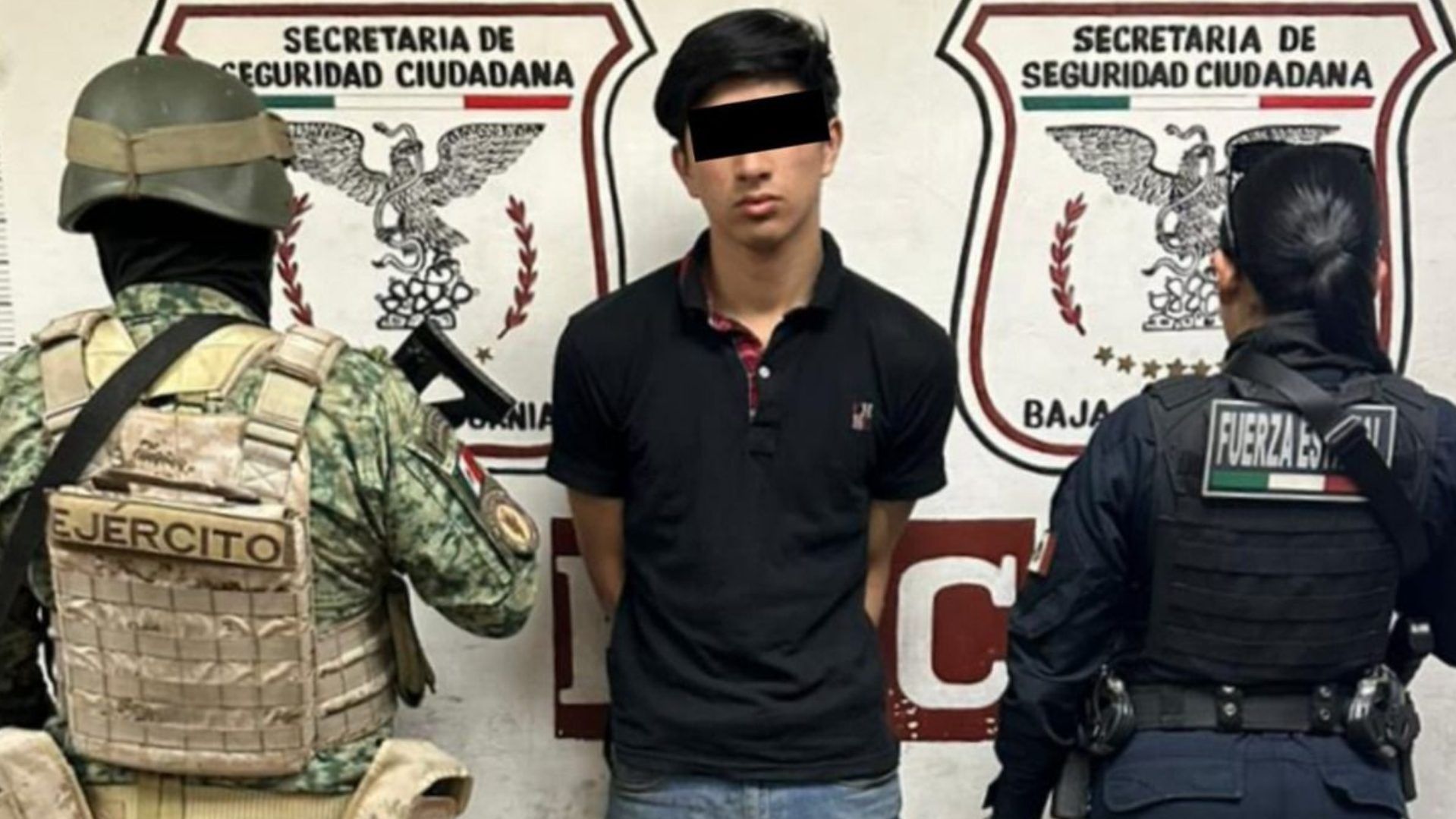 Detienen a Joven Con Arma de Uso Exclusivo de Militares en Mexicali