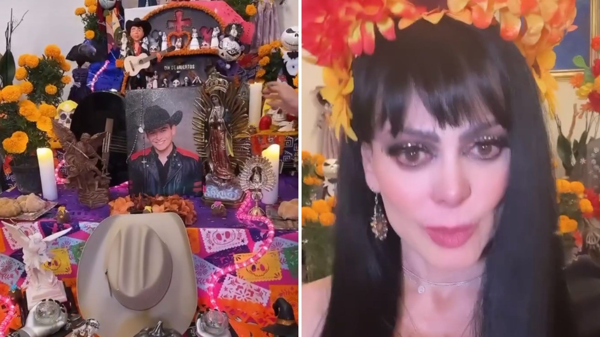 Maribel Guardia Muestra Ofrenda para su Hijo Julián Figueroa 