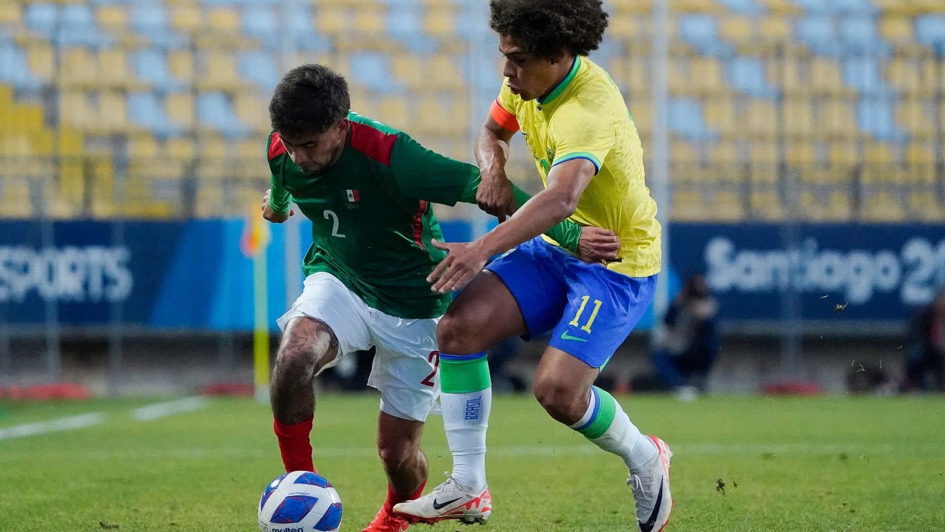 A México le faltó puntería frente a los brasileños. Foto: Twitter: @miseleccionmx