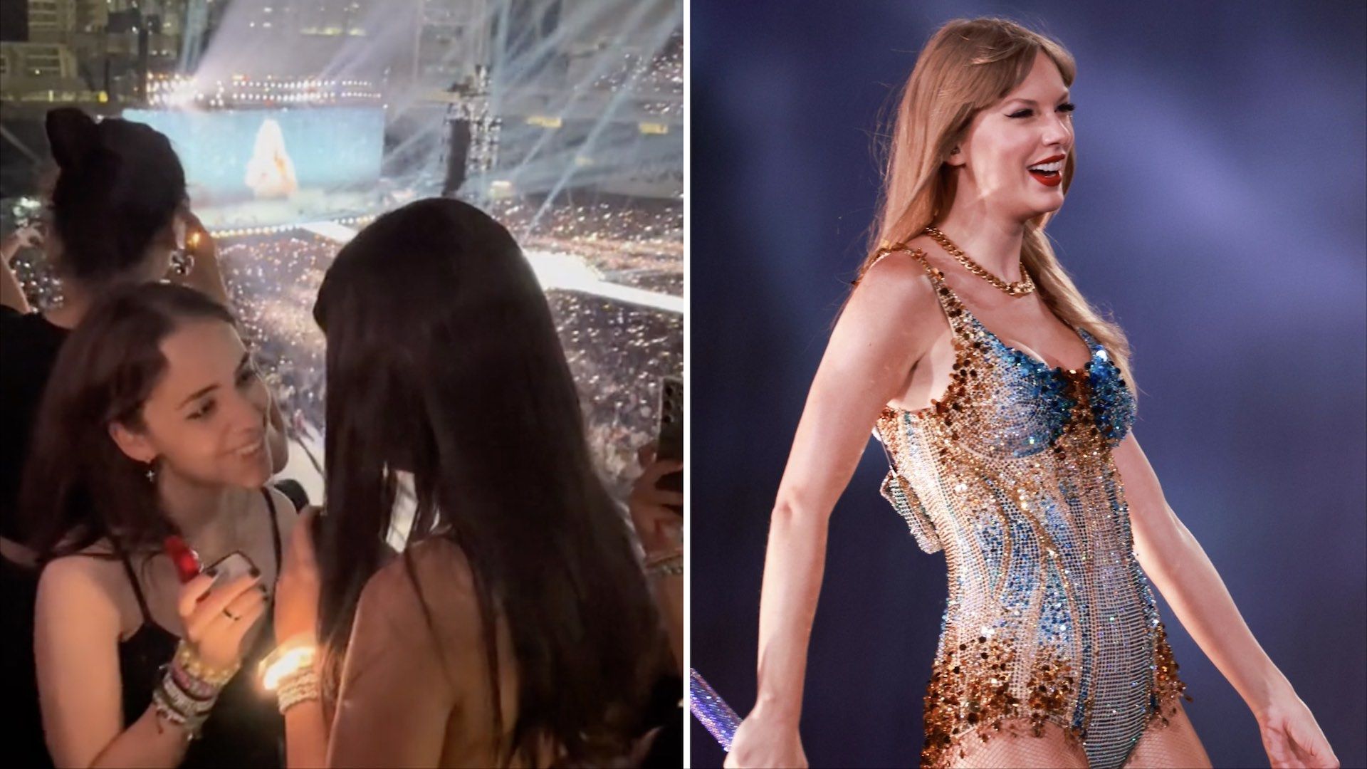 Novias se dan el anillo al mismo tiempo en concierto de Taylor Swift