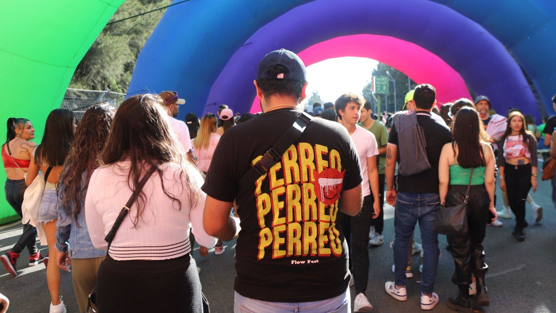 Asistentes al festival Flow Fest en Ciudad de México, el 25 de noviembre de 2023.