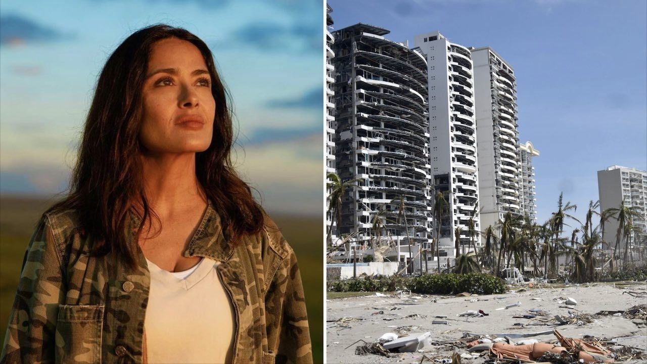 Salma Hayek pide donaciones para Acapulco