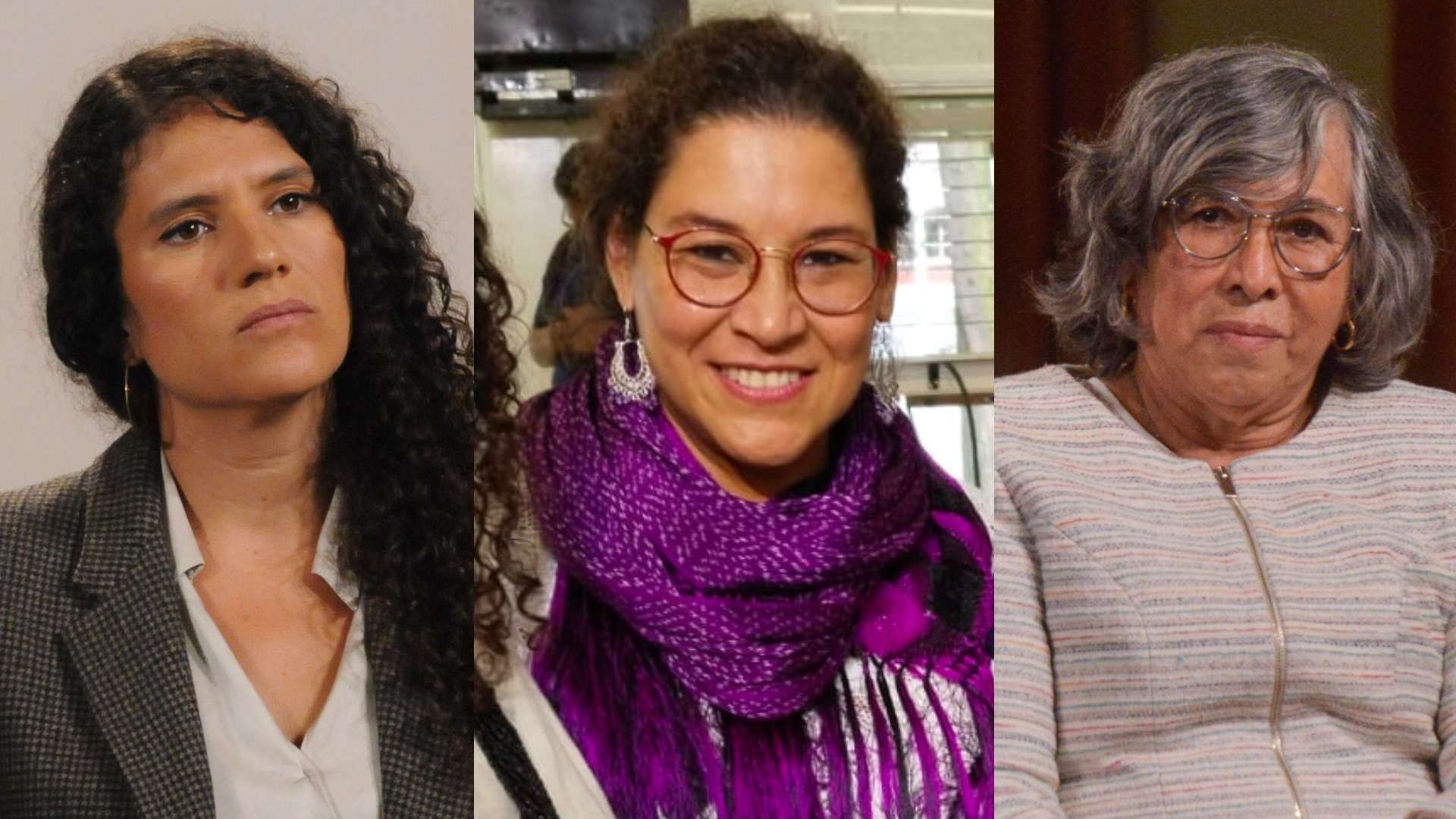 Bertha Alcalde, Lenia Batres y María Ríos, forman la terna del presidente para ministra. 