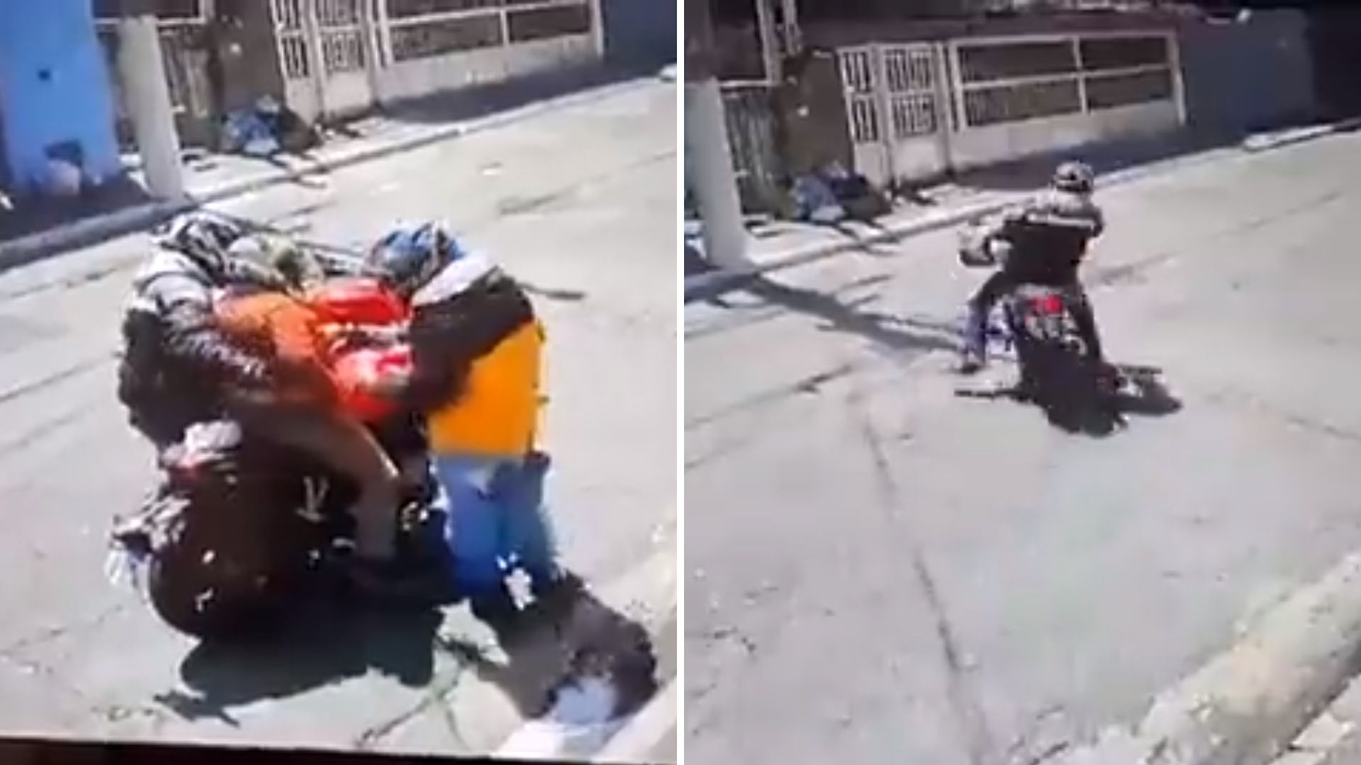 Video: Hombre Roba Moto, Cae al Huir y Muere