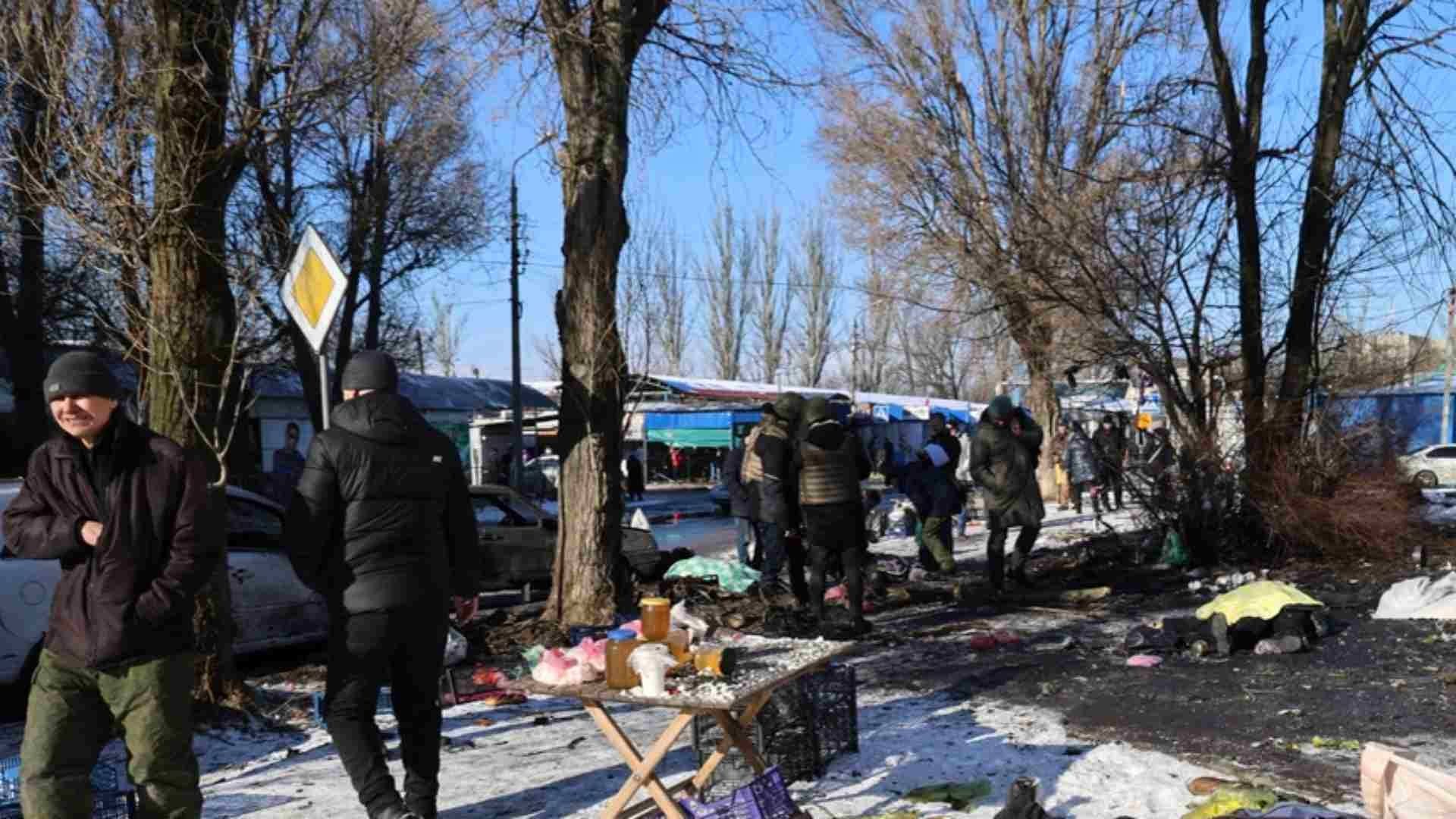 Deja 25 muertos ataque en mercado de Donetsk en Ucrania 