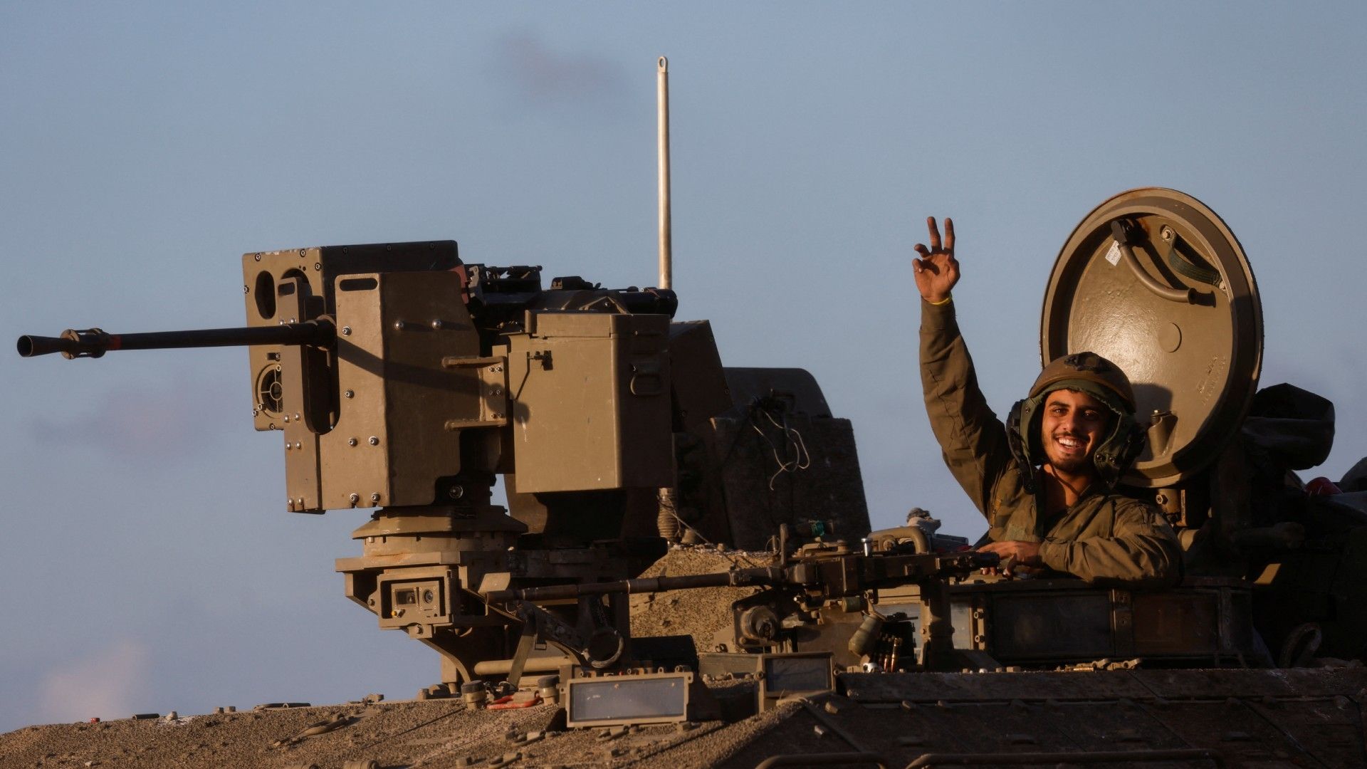 Soldado israelí en Gaza