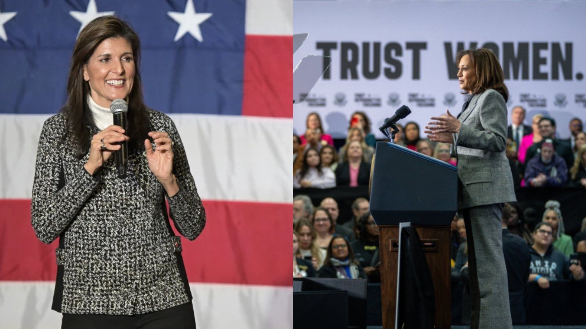 La aspirante a candidata republicana para la presidencia de EUA, Nikki Haley, habla en un evento en Carolina del Sur