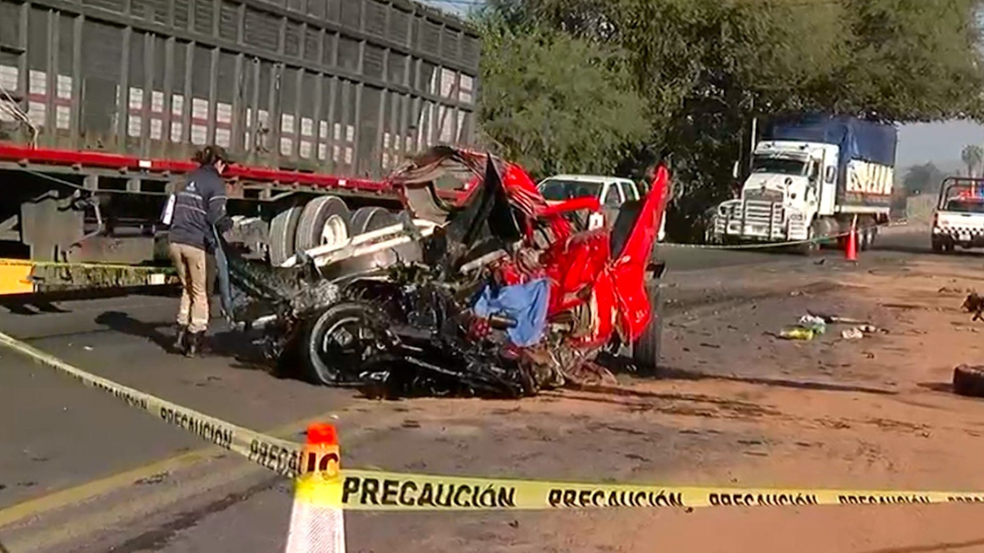 Fatal accidente en carretera ocotlan a jamay mata a pareja prensada