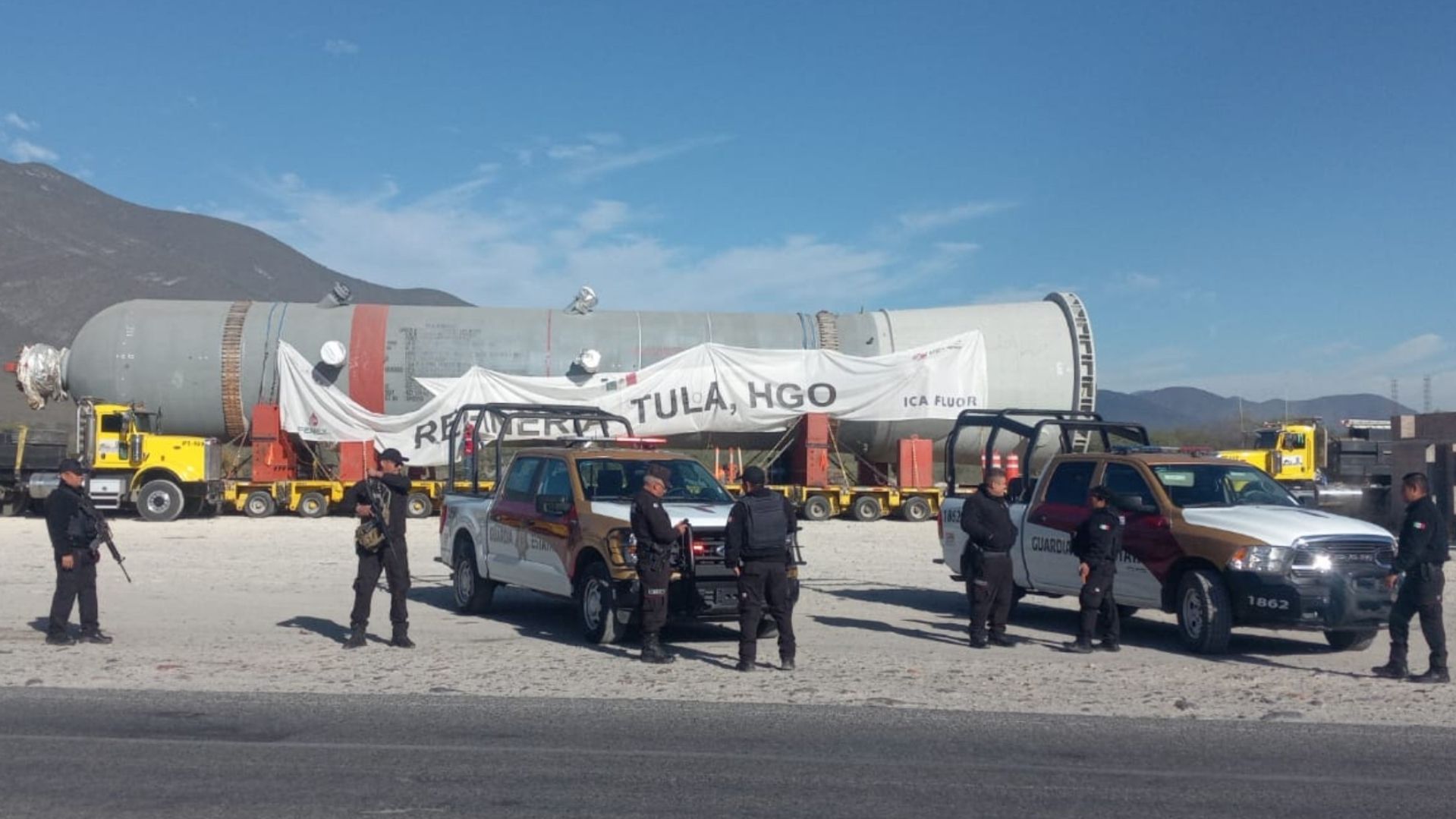 Circulación Cerrada en la Carretera Rumbo Nuevo por Traslado de Calderas