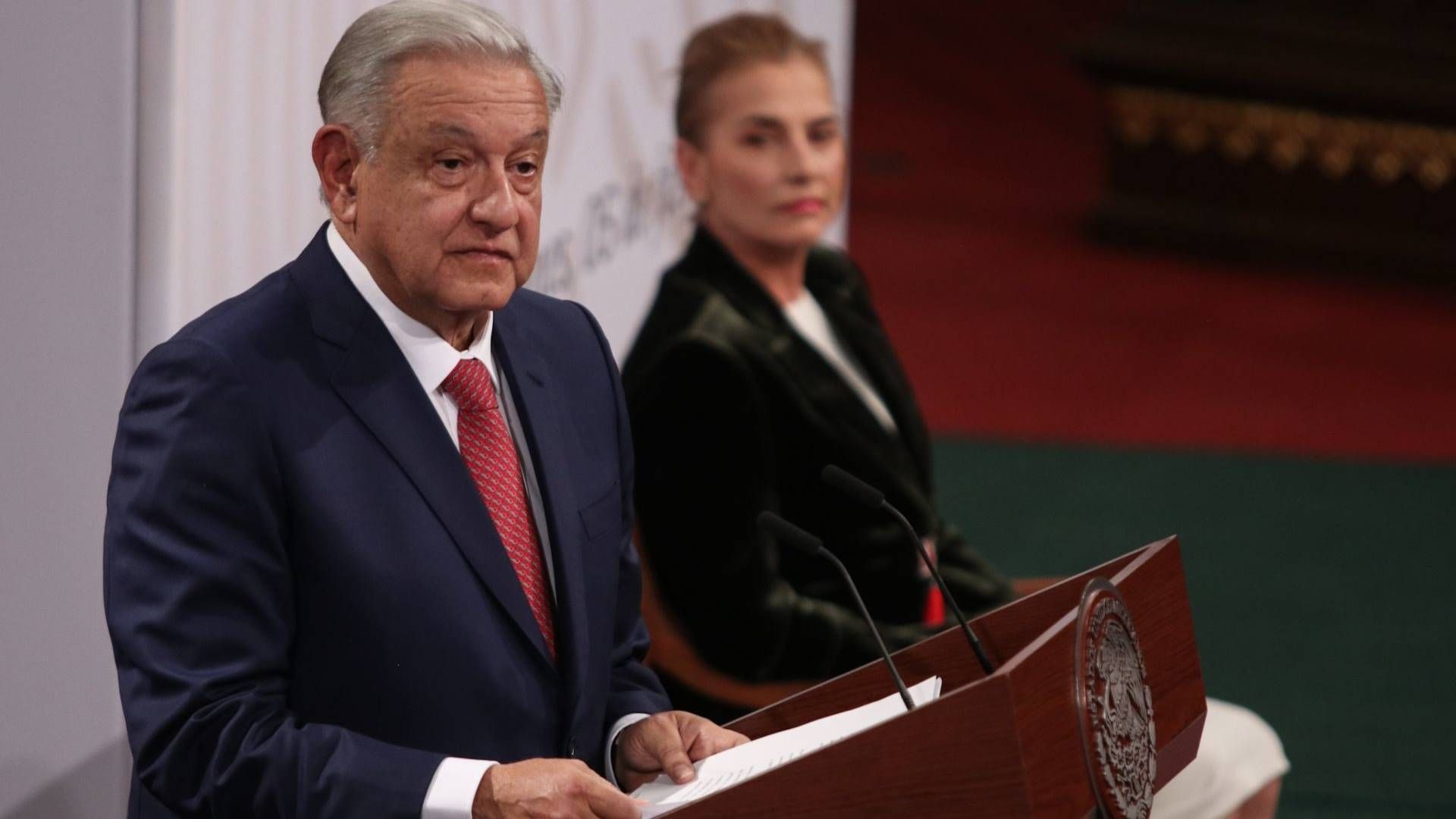 López Obrador durante la presentación de 20 iniciativas de reforma