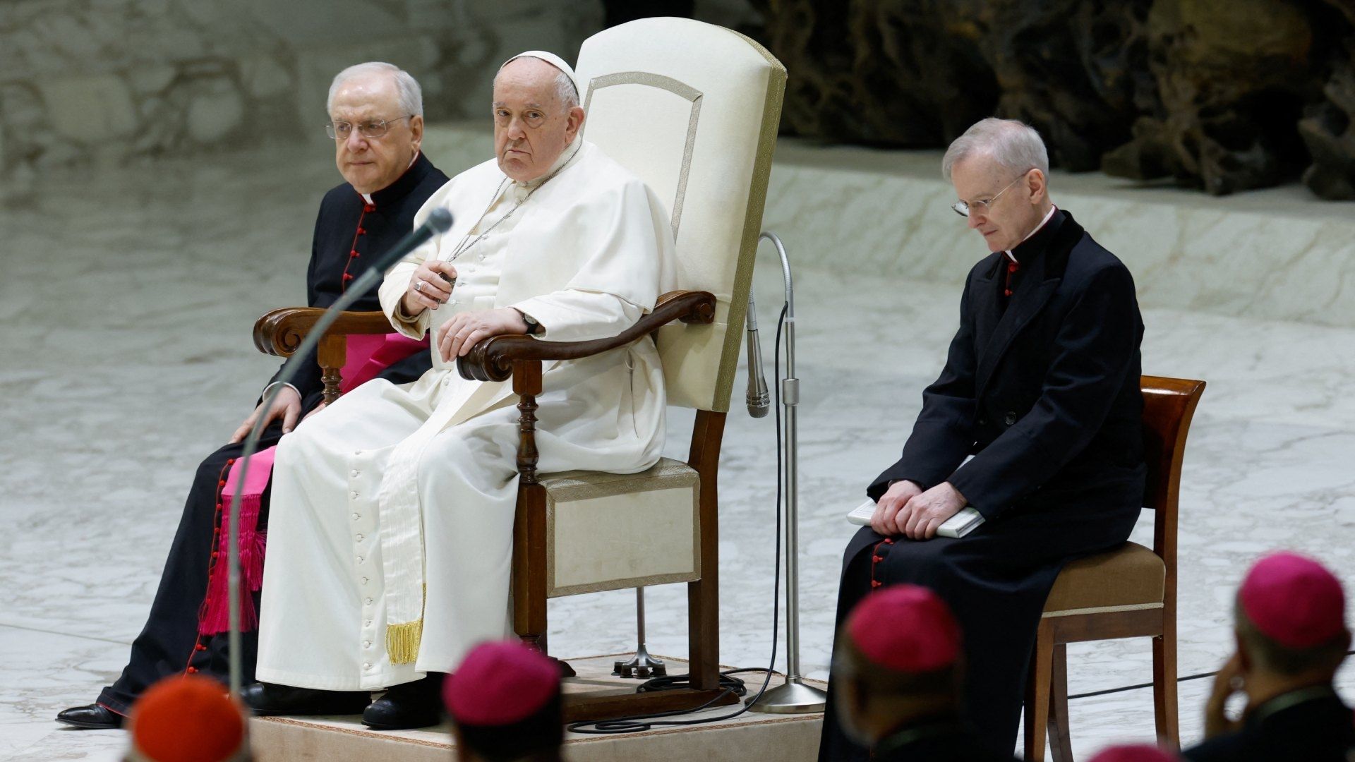 El papa Francisco durante audiencia general de los miércoles