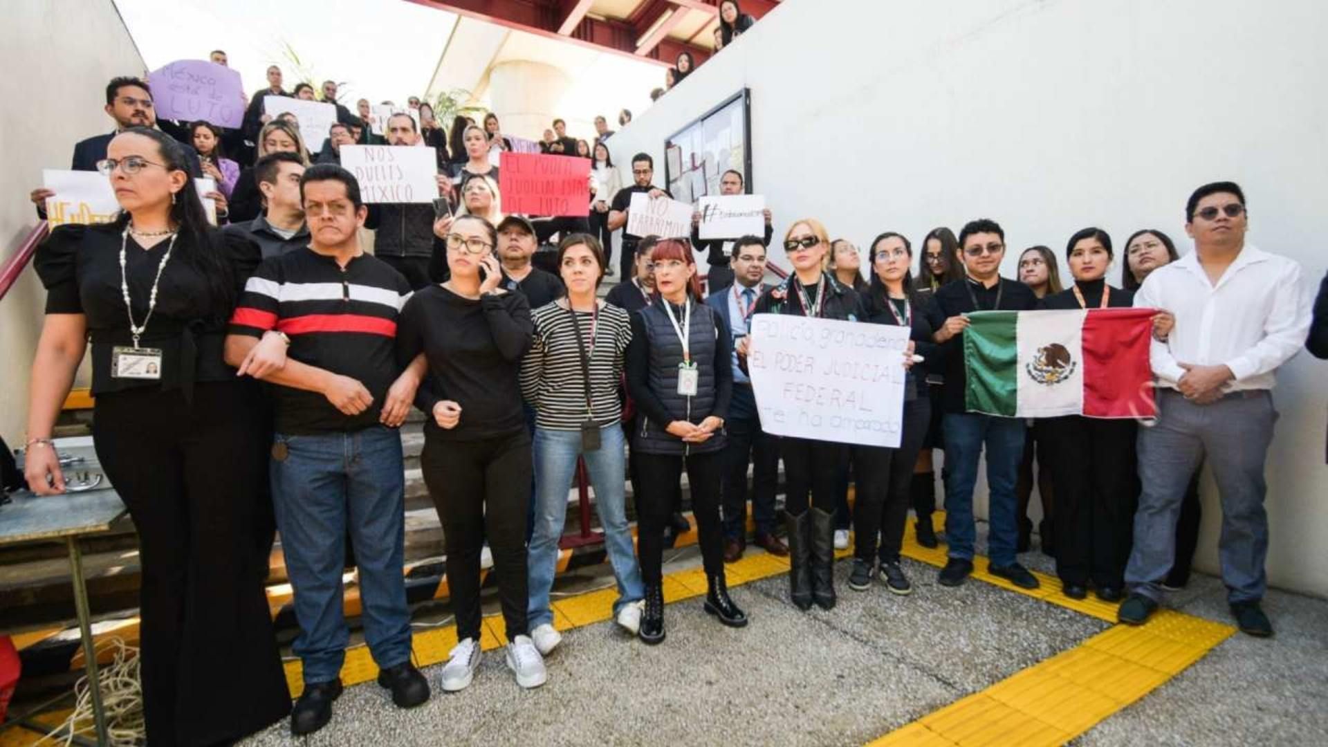 Protestas de trabajadores del Poder Judicial continuarán hasta el viernes