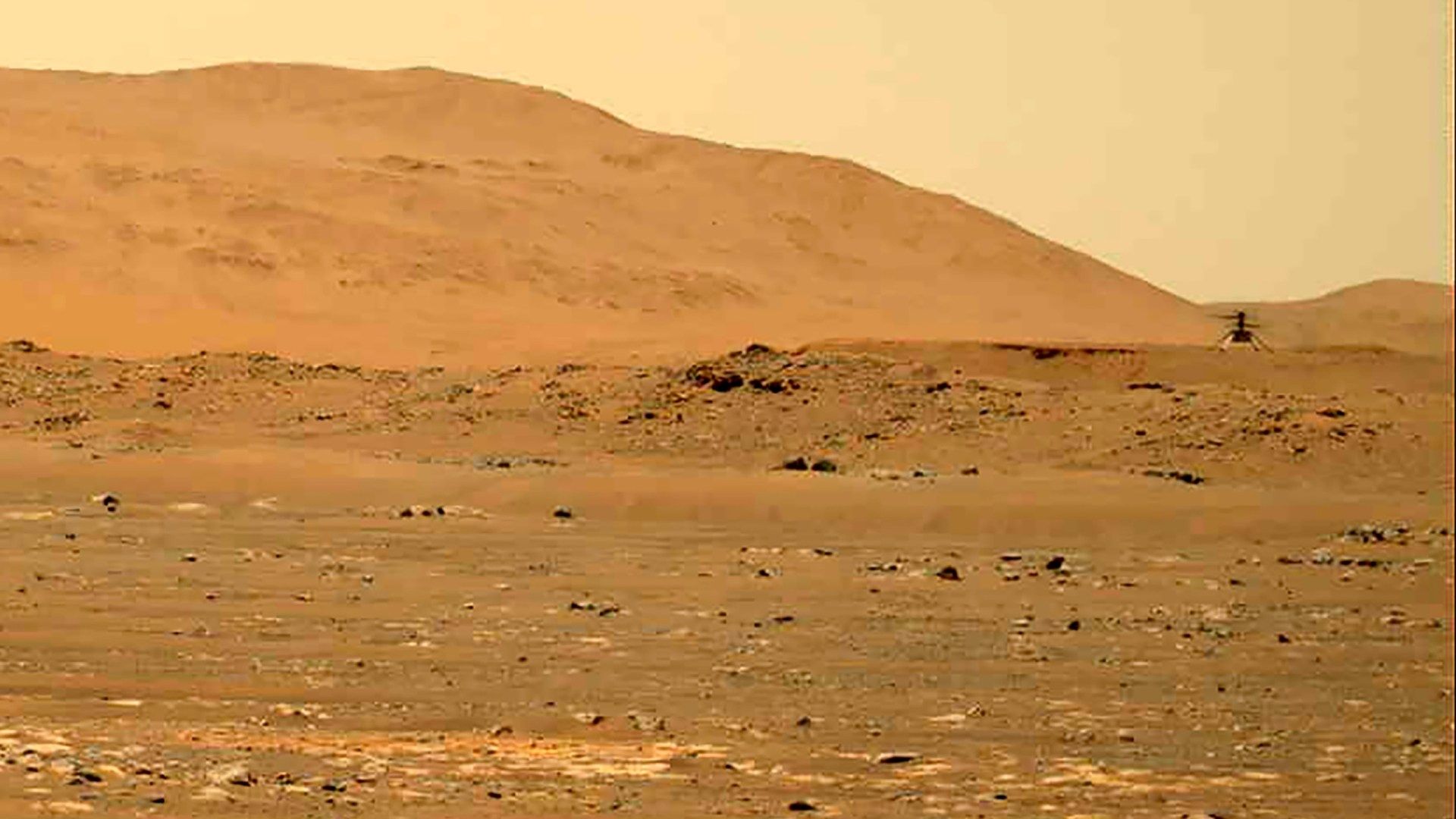 Imagen tomada por el rover Mars Perseverance sobre el planeta Marte