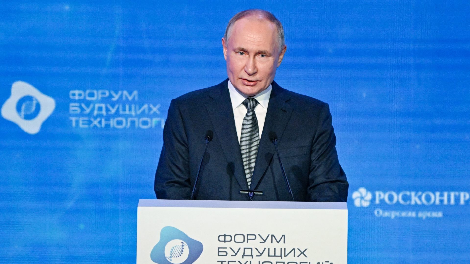 El presidente de Rusia, Vladimir Putin, durante foro sobre tecnologías del futuro