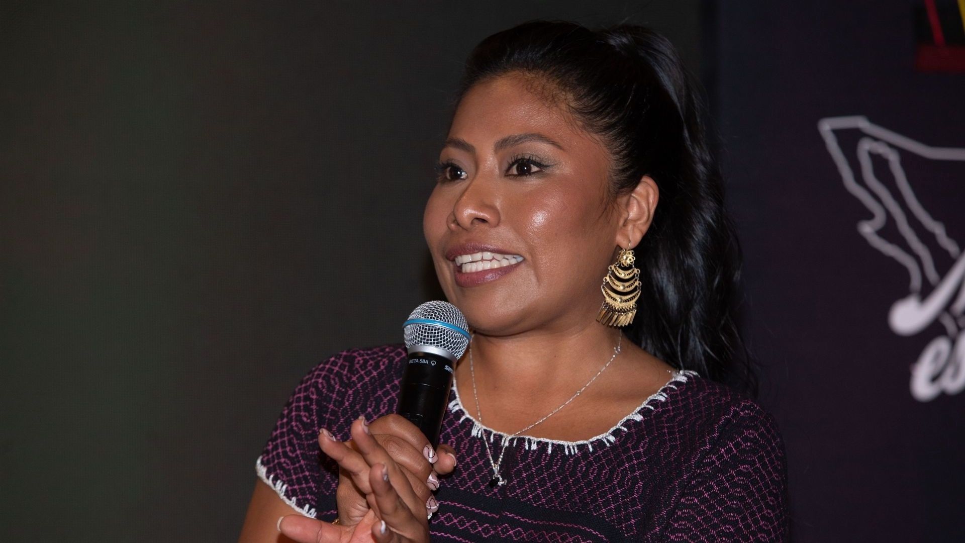 Yalitza Aparicio durante conferencia de prensa