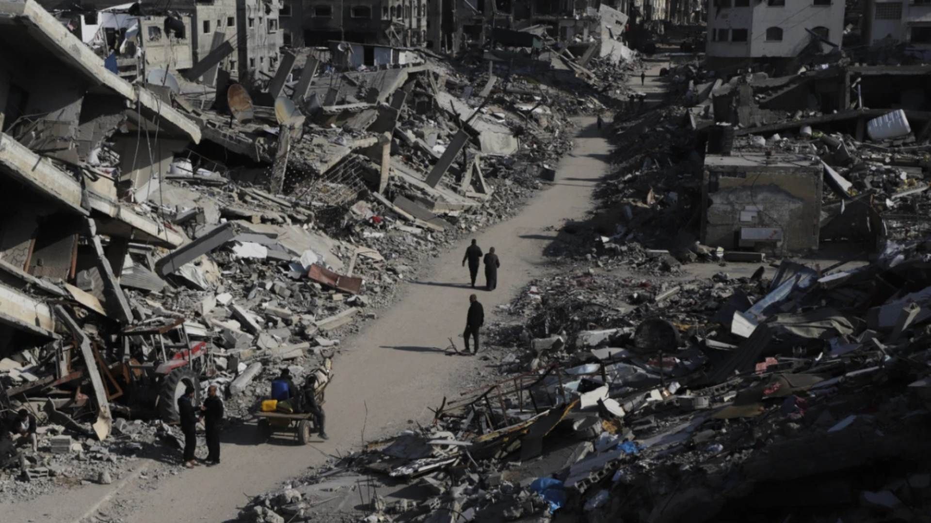 Ruinas y destrucción en la Franja de Gaza debido a la guerra Hamás-Israel