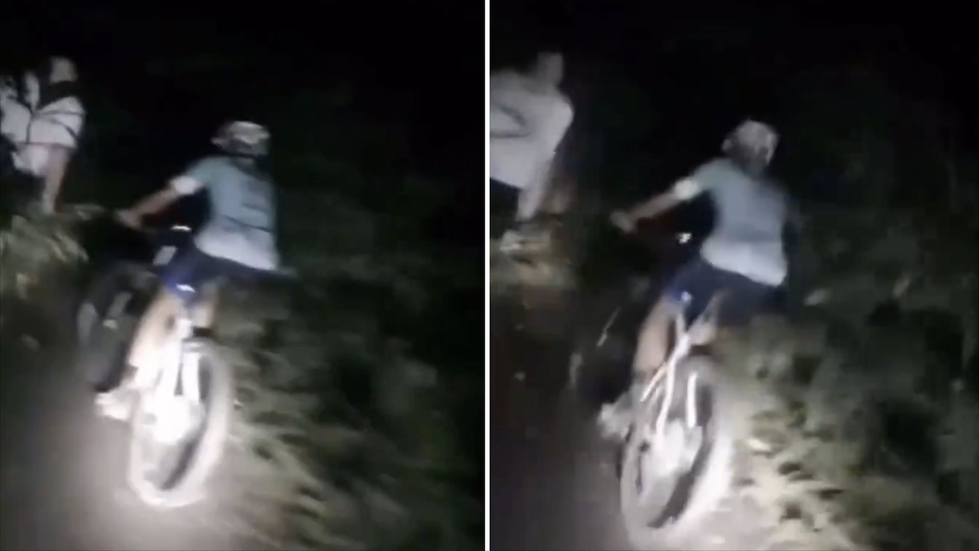 Graban supuesto fantasma en recorrido en bicicleta