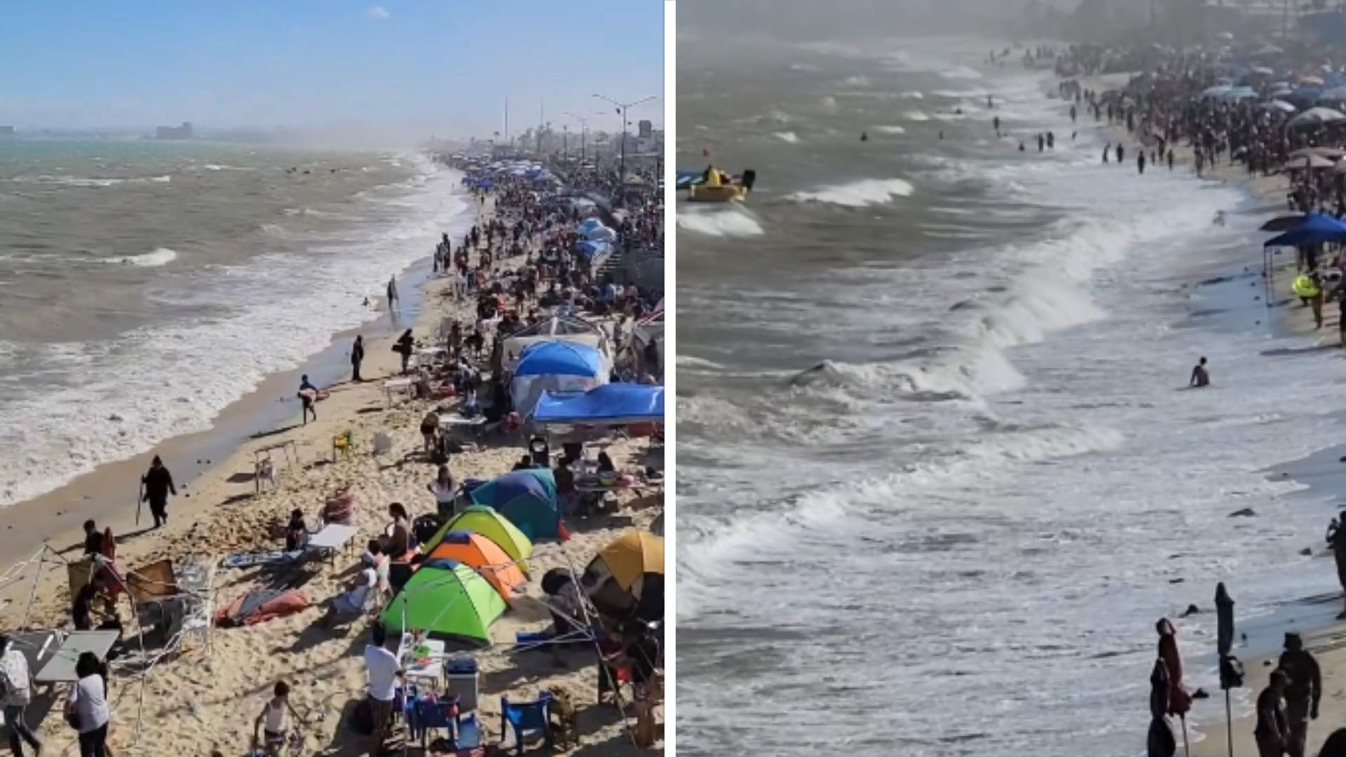 Video: Evacuan a Turistas por Alto Oleaje en Playas de San Felipe