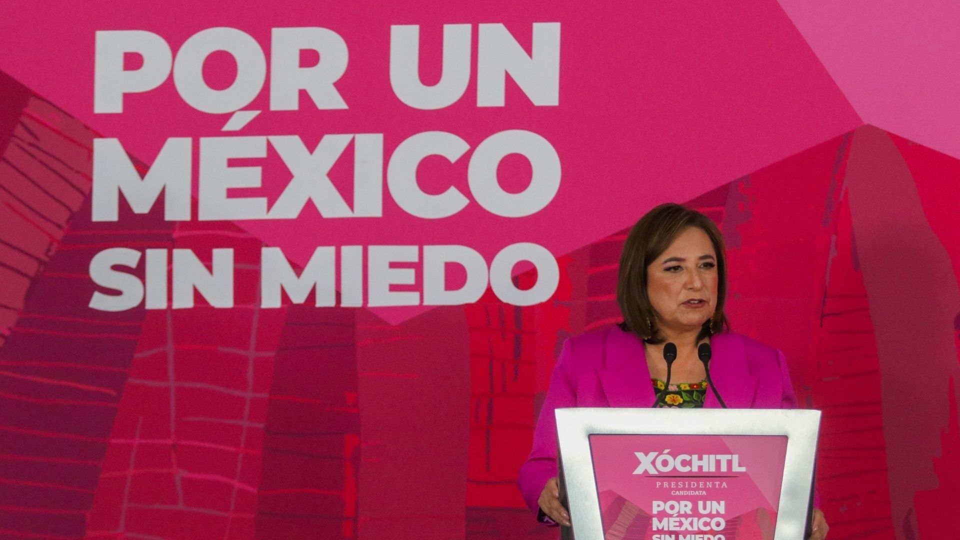 Xóchitl Gálvez, candidata a la Presidencia de la República por la Coalición Fuerza y Corazón por México 4 de marzo de 2024