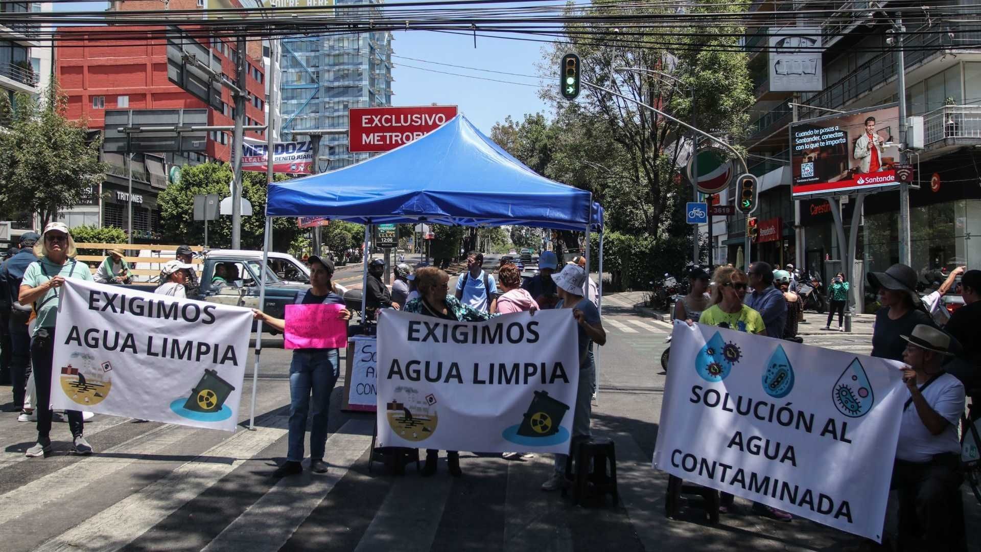 En total 12 colonias de la alcaldía Benito Juárez sufren por el agua contaminada proveniente del pozo Alfonso XIII