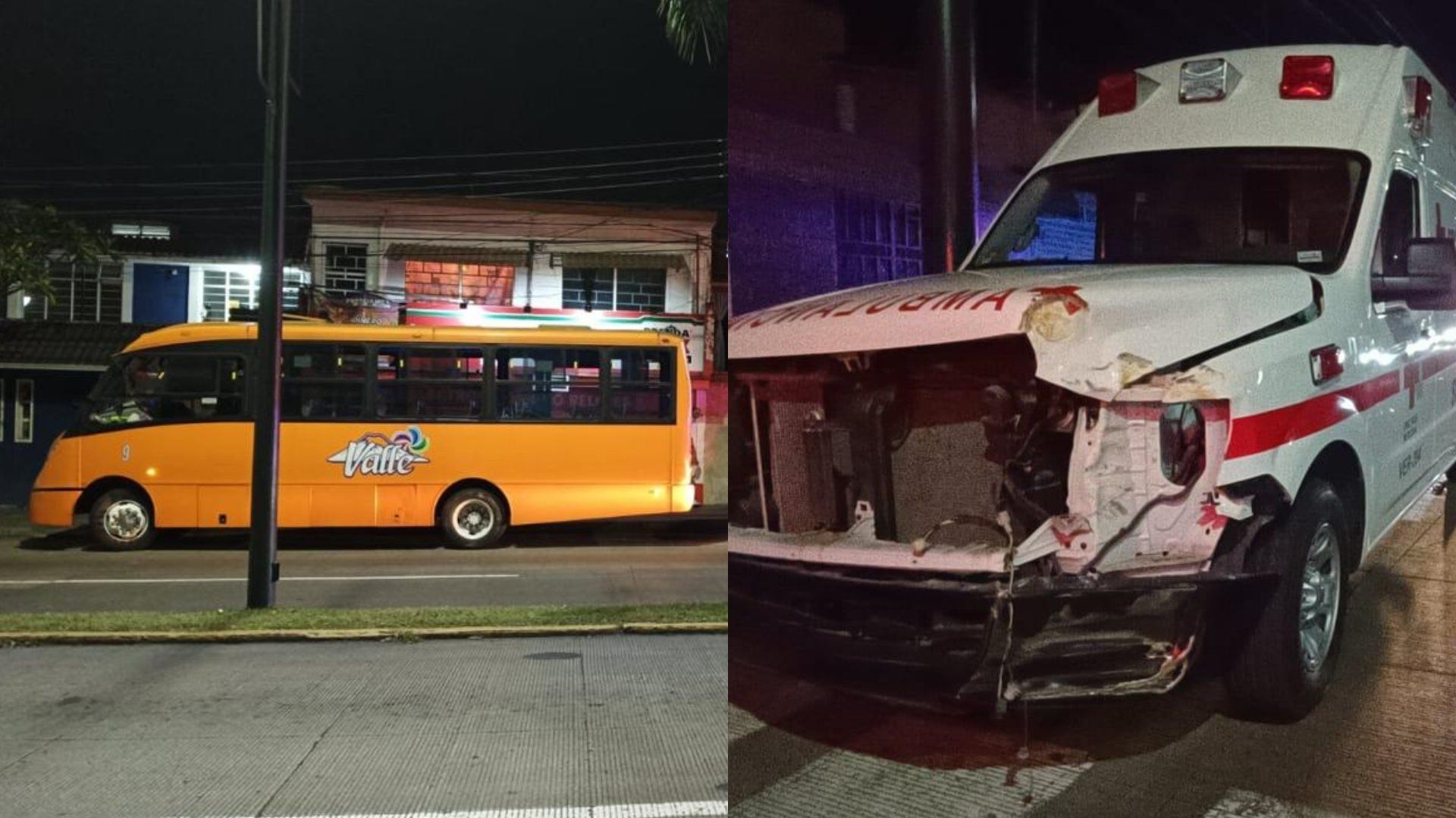Según testigos el autobús no hizo alto y no dio la preferencia a la ambulancia, la cual circulaba con torreta y luces encendidas.