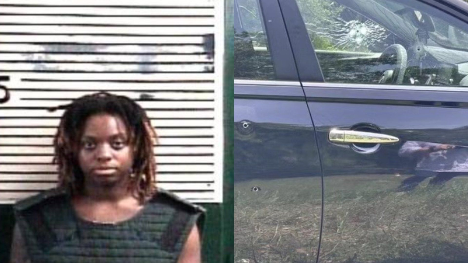 Taylon Nichelle Celestine, una mujer de 22 años, fue detenida por disparar contra automovilistas en medio del eclipse solar