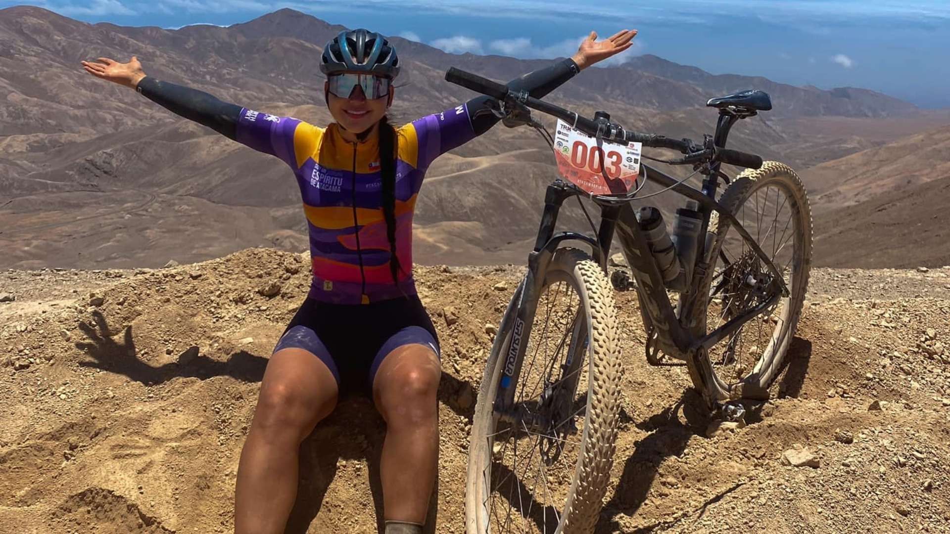 Lorena Arce es una reconocida ciclista colombia. Foto Facebook Lorena Arce