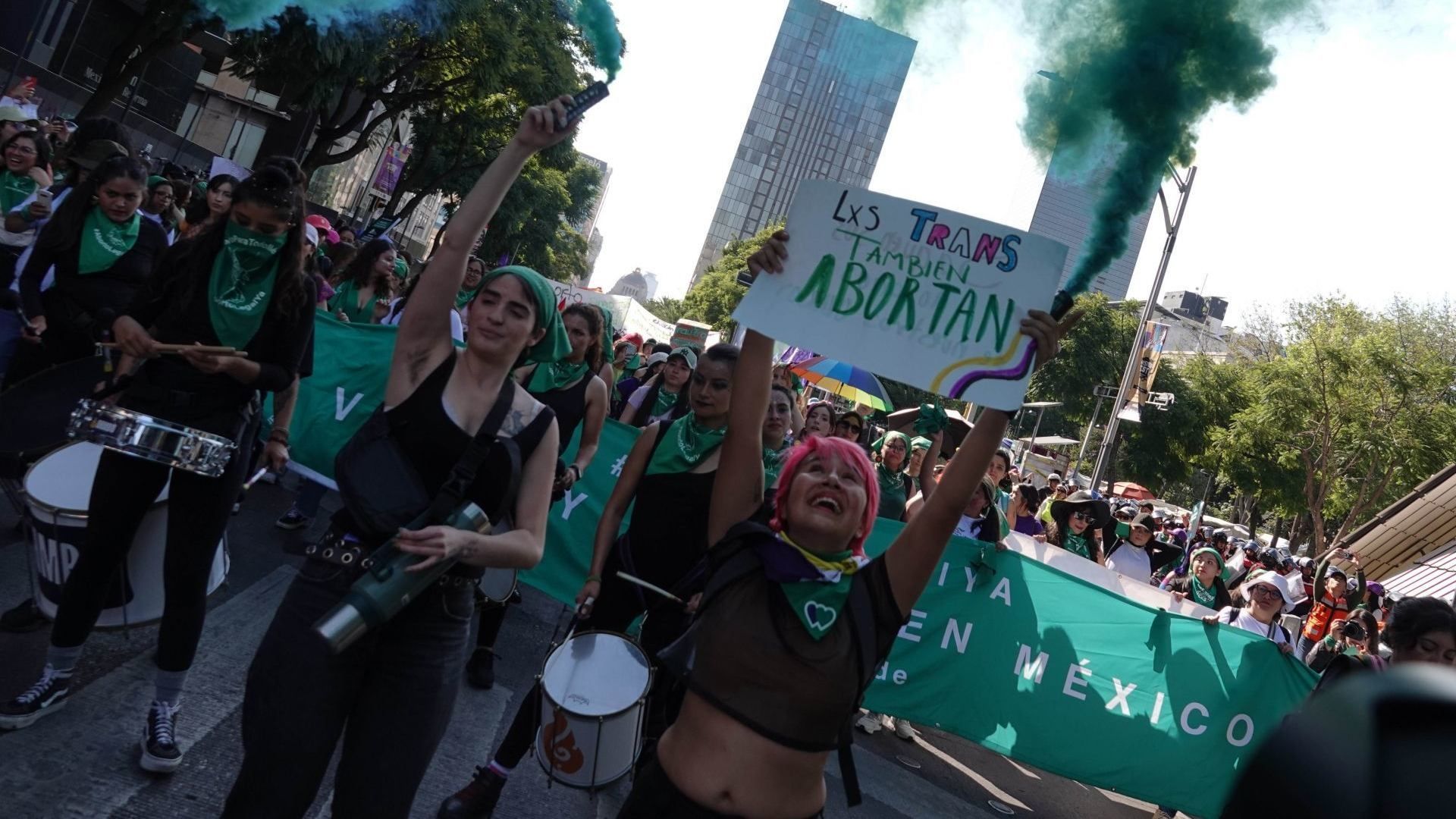 Marcha en el Día de la Despenalizacion del Aborto en septiembre de 2023. 