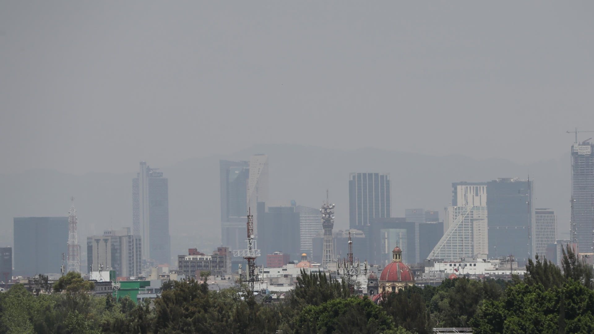 Las autoridades informaron que hasta las 18:00 horas, la calidad del aire por ozono siguió siendo mala en la ZMVM