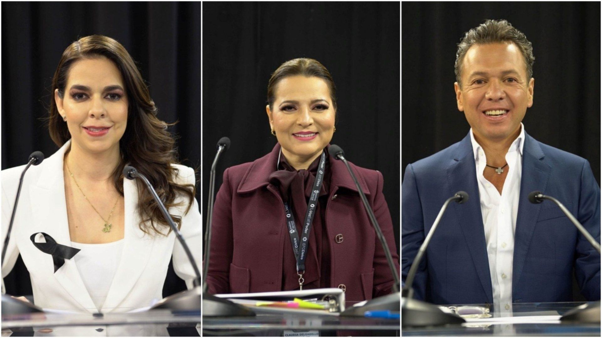 Laura Haro, Claudia Delgadillo y Pablo Lemus, aspirantes a la gubernatura de Jalisco