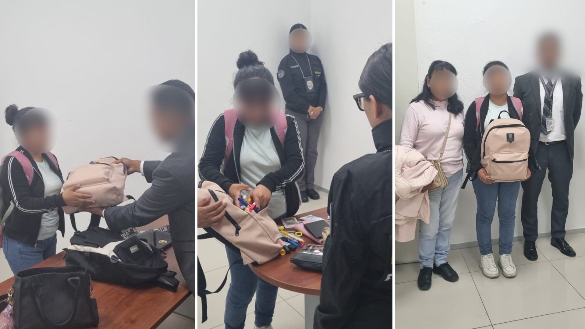 Fiscalía Devuelve a Estudiantes Mochilas, Útiles y Objetos Robados en Combi de Naucalpan