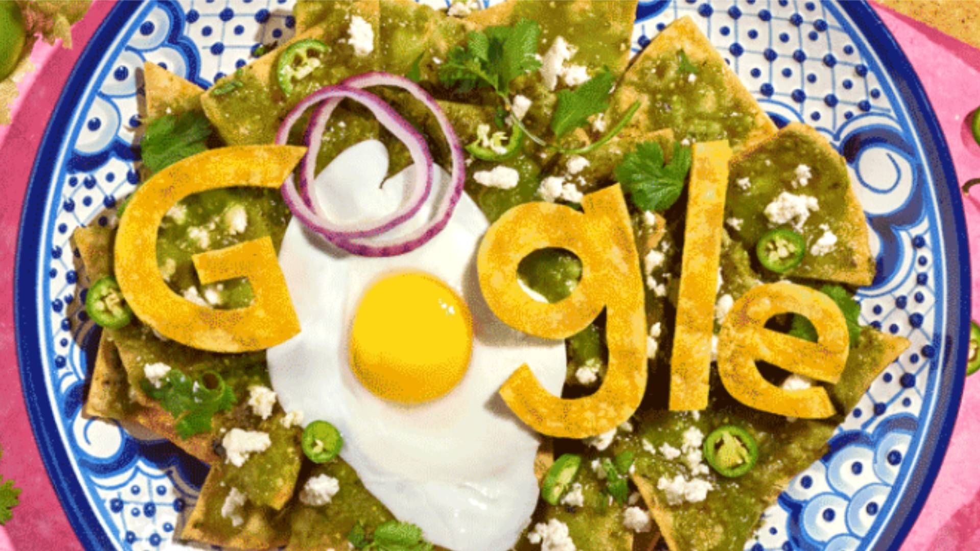 Google sorprendió a los mexicanos con su Doodle llamado 'Celebrating Chilaquiles'