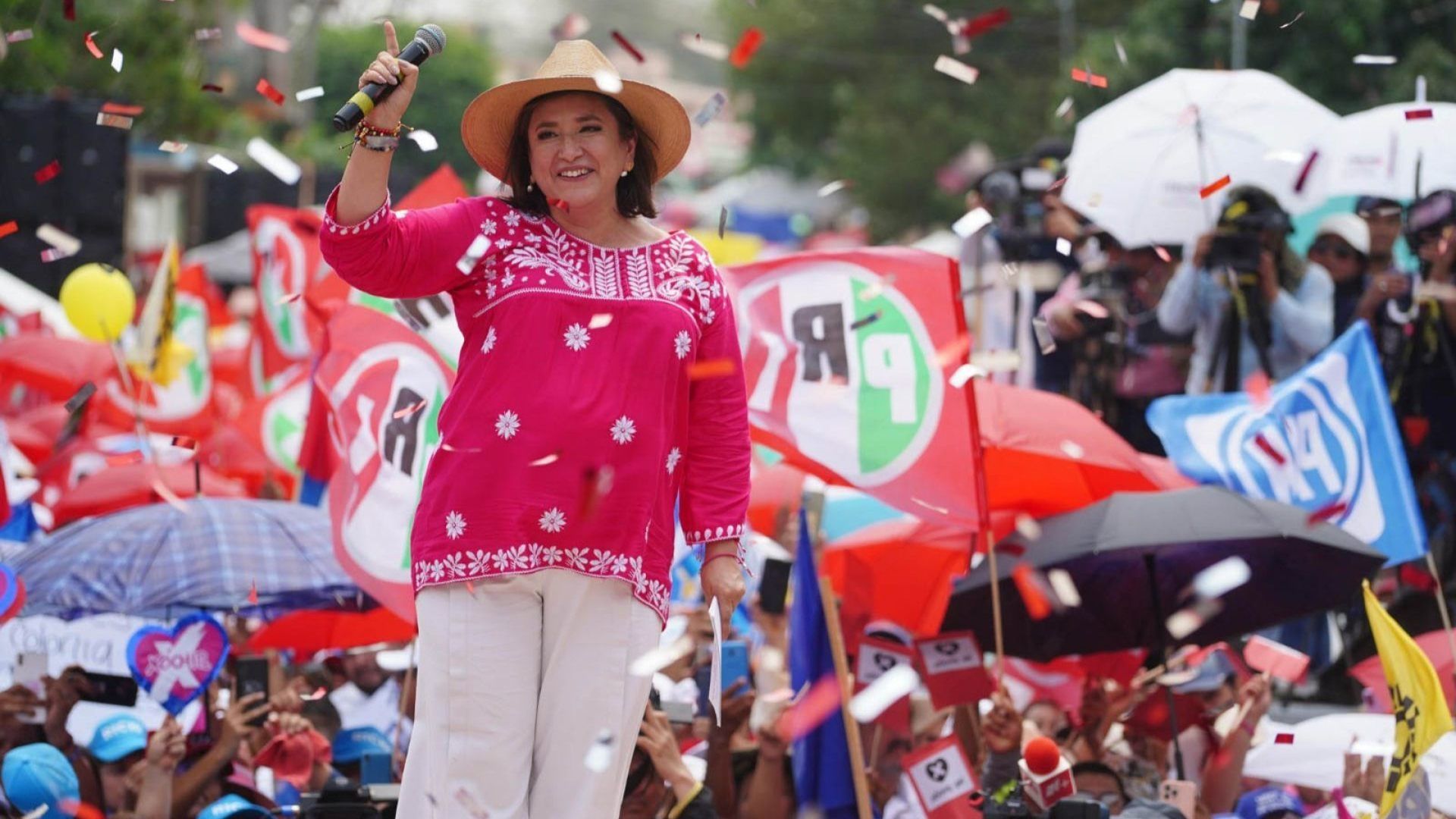 Gálvez hizo un llamado s sus simpatizantes a defender el voto. Foto: Cuartoscuro