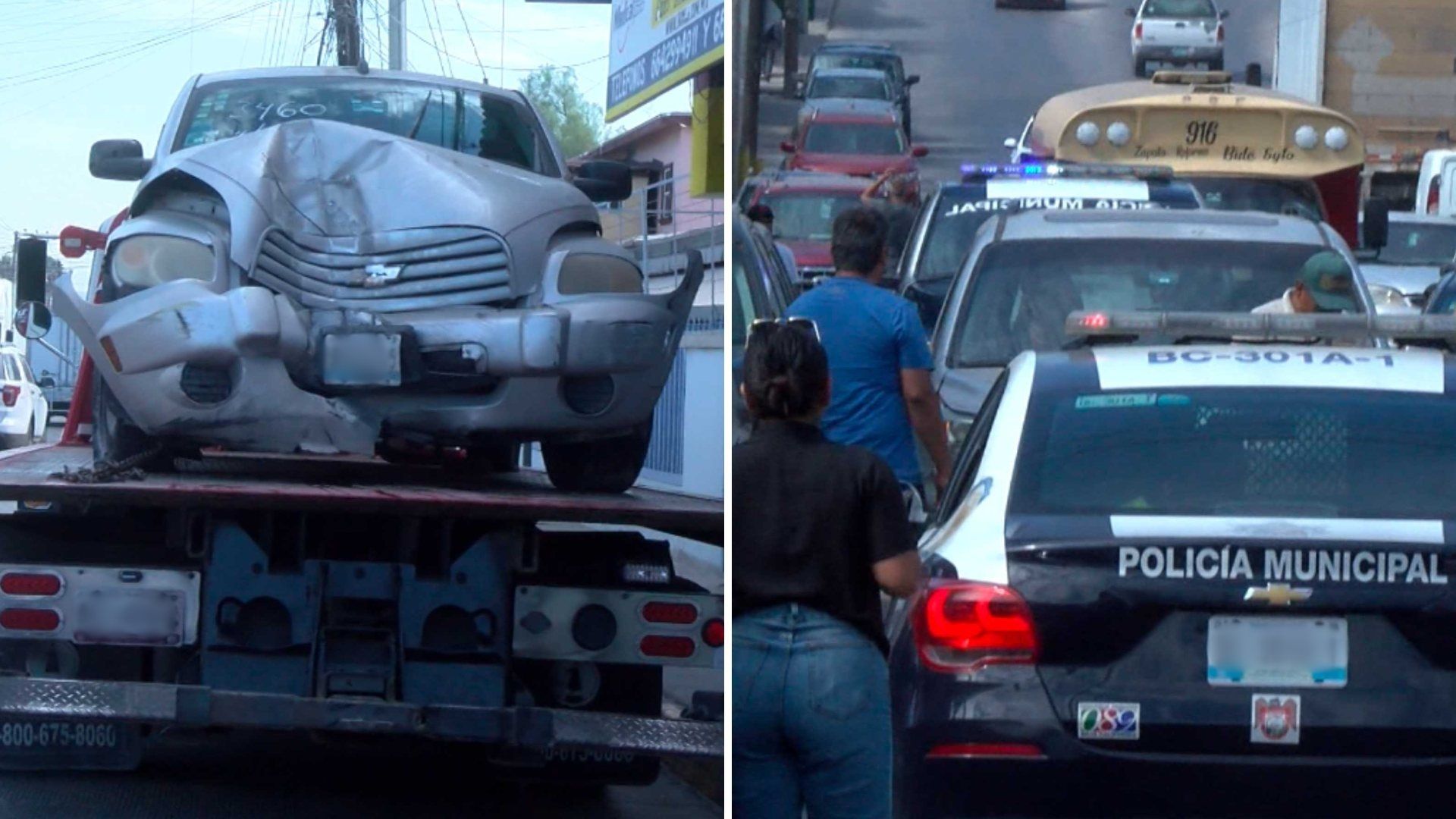 Choque múltiple deja 10 lesionados en colonia Reforma de Tijuana