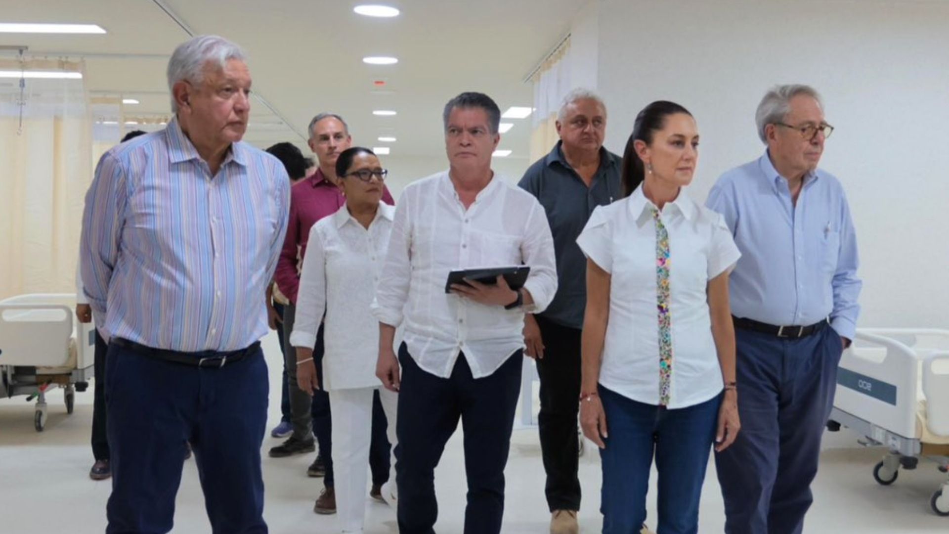 Sheinbaum Visita junto a López Obrador Nuevo Hospital del ISSSTE en Torreón