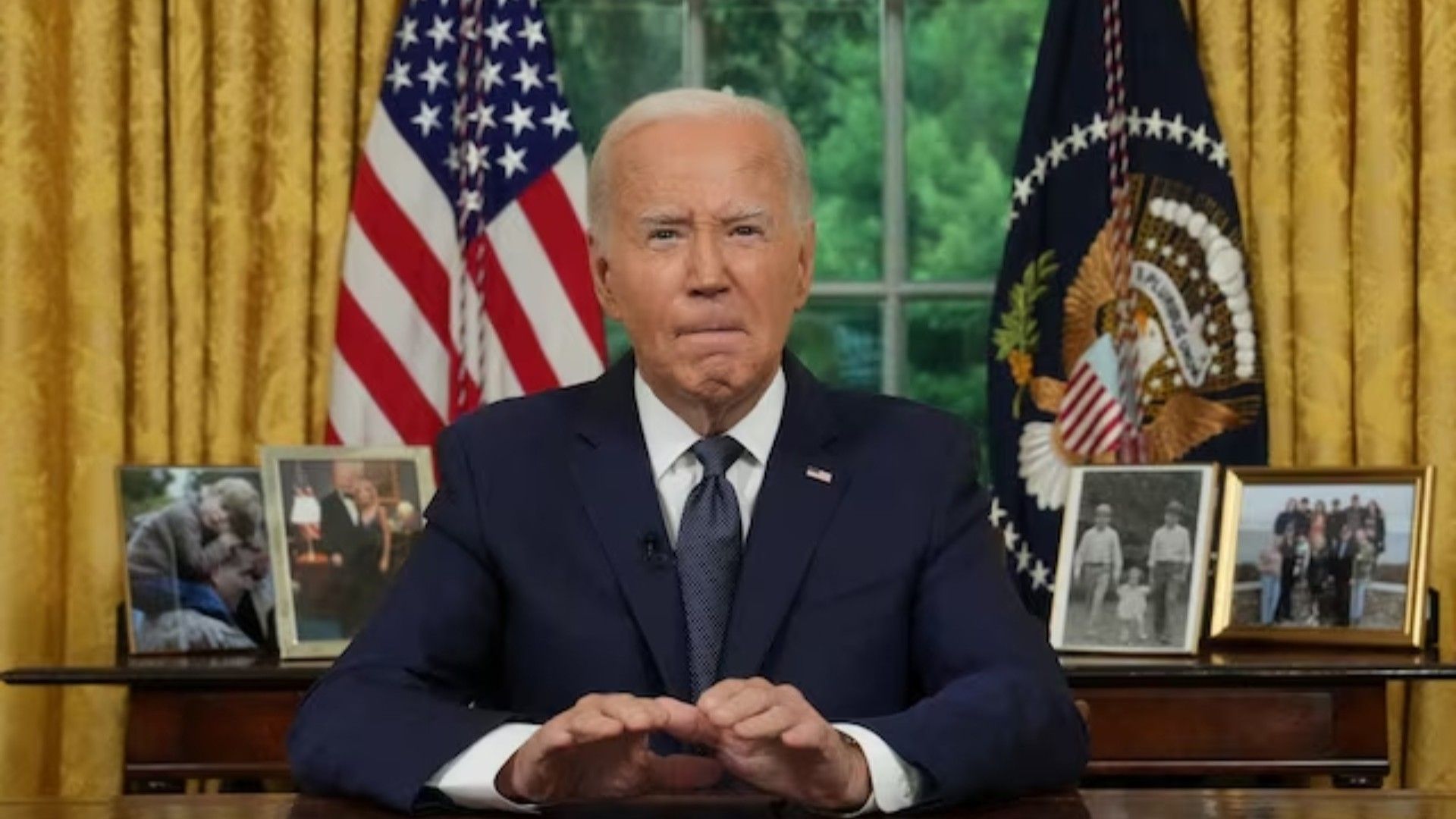 El presidente estadounidense Joe Biden durante un discurso a la nación desde la Oficina Oval de la Casa Blanca en Washington. Foto: Reuters | Archivo