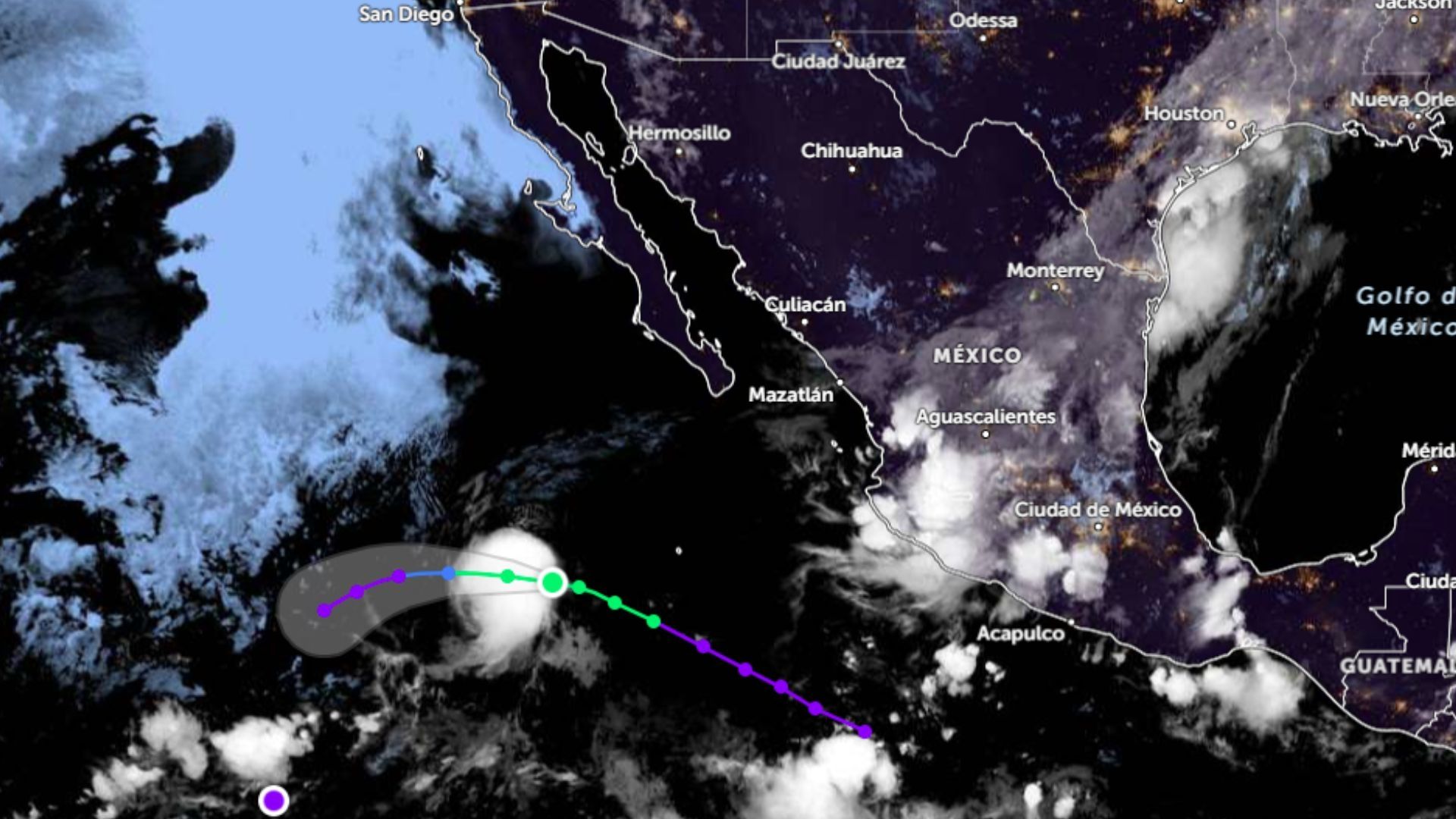 Se Forma Frente a Costas Mexicanas Tormenta Tropical Bud 