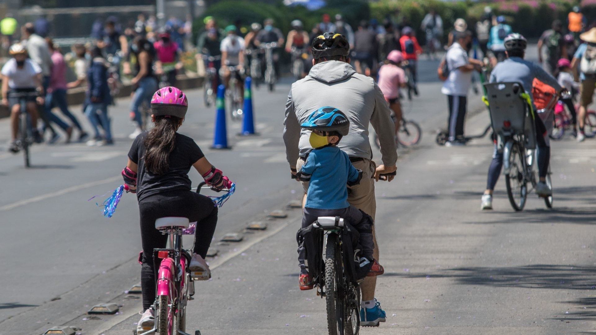 Paseo ciclista en Reforma