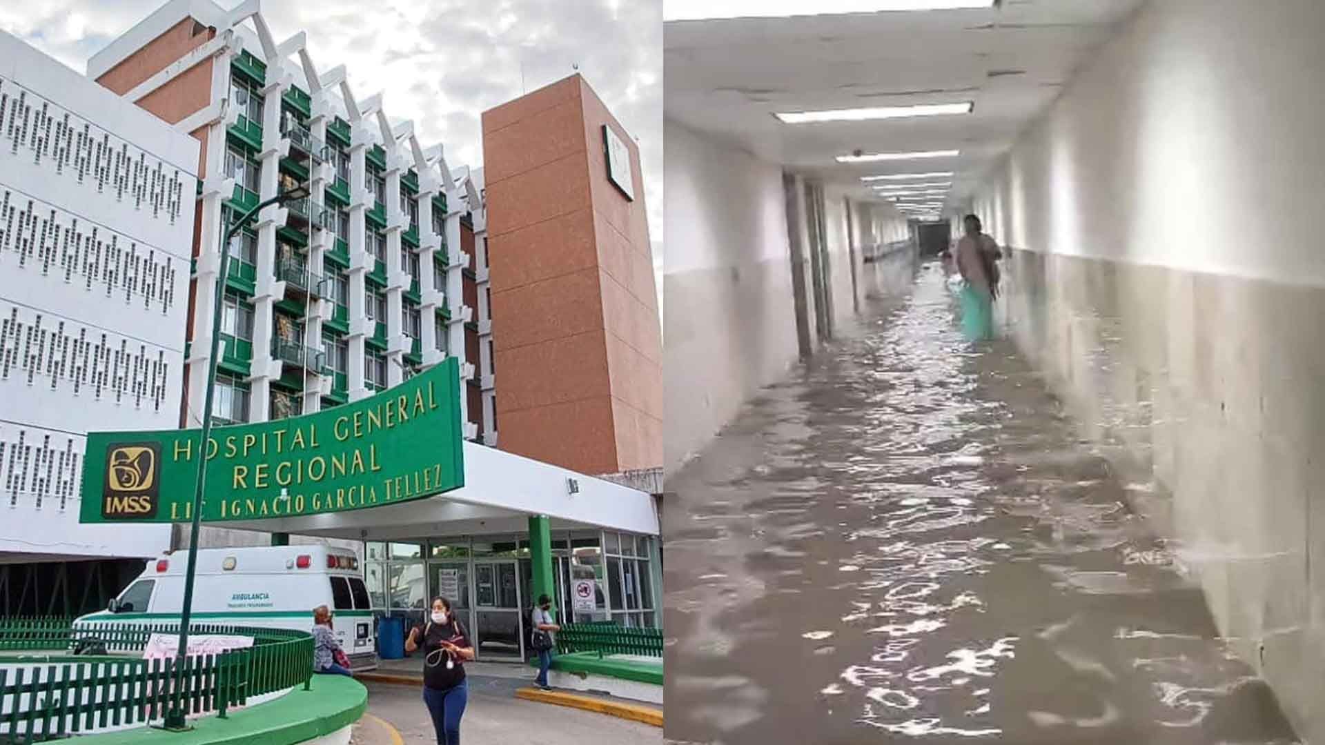 Video: Lluvias Inundan Sótano de Hospital del IMSS en Ciudad Madero