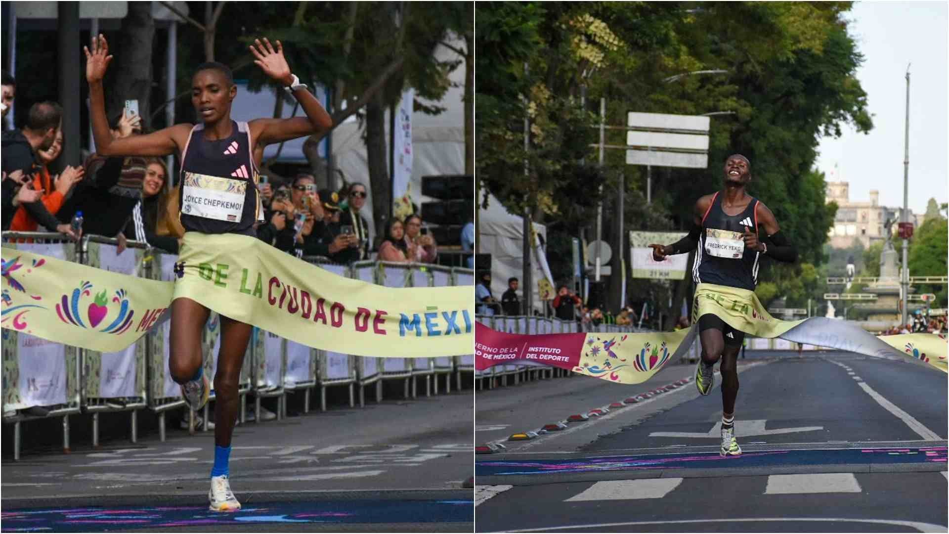 Kenianos se llevan el Medio Maratón de la CDMX 2024