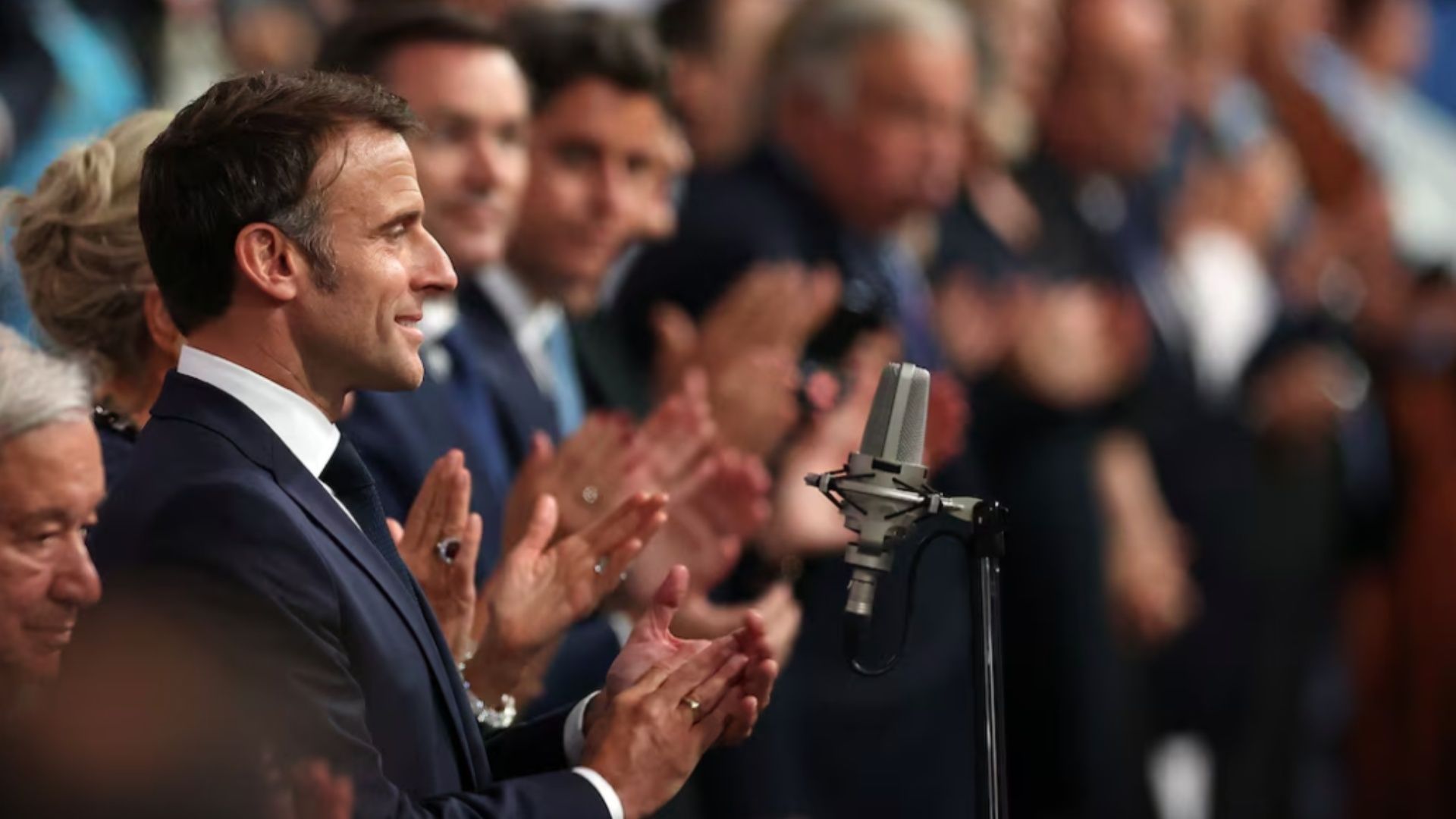 El presidente de Francia, Emmanuel Macron, declaró inaugurados los Juegos de París. Foto: Reuters