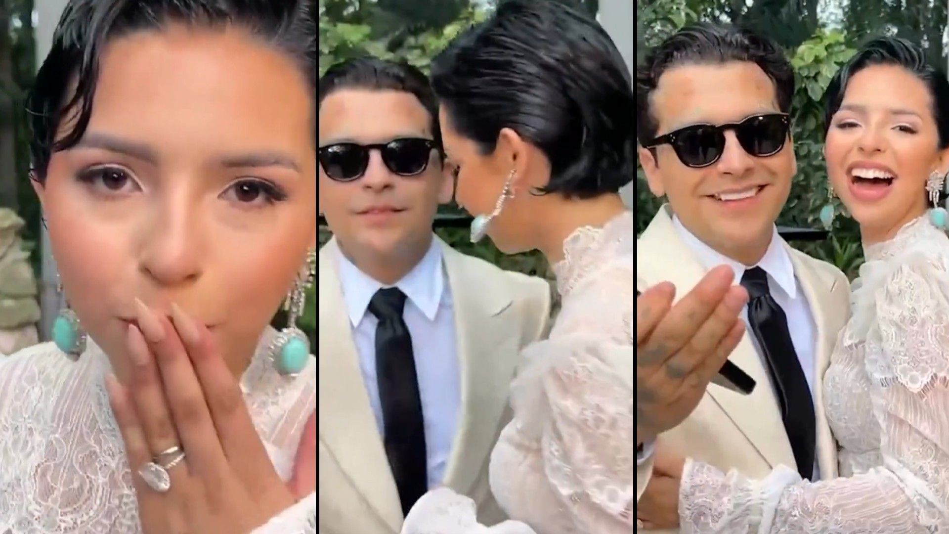 Desde su Boda, Ángela Aguilar y Christian Nodal Felicitan a Premios Juventud