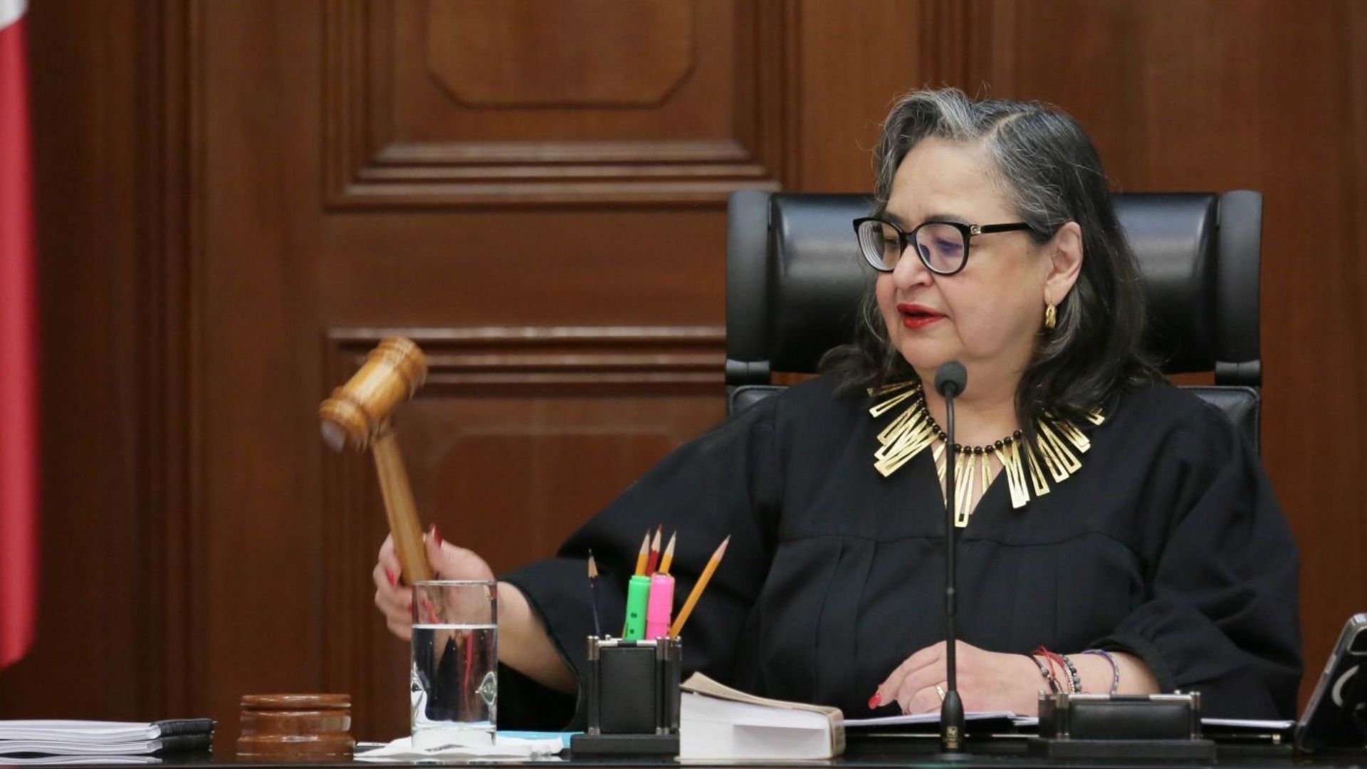 Norma Piña durante una sesión del pleno de la Suprema Corte.