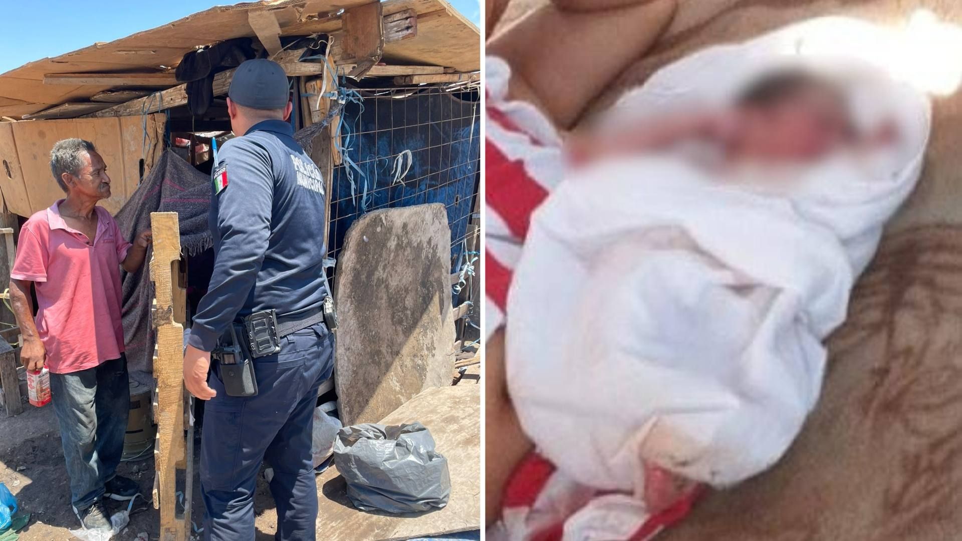 Auxilian a Madre y Bebé Recién Nacido Expuestos a Extremo Calor en Mexicali 