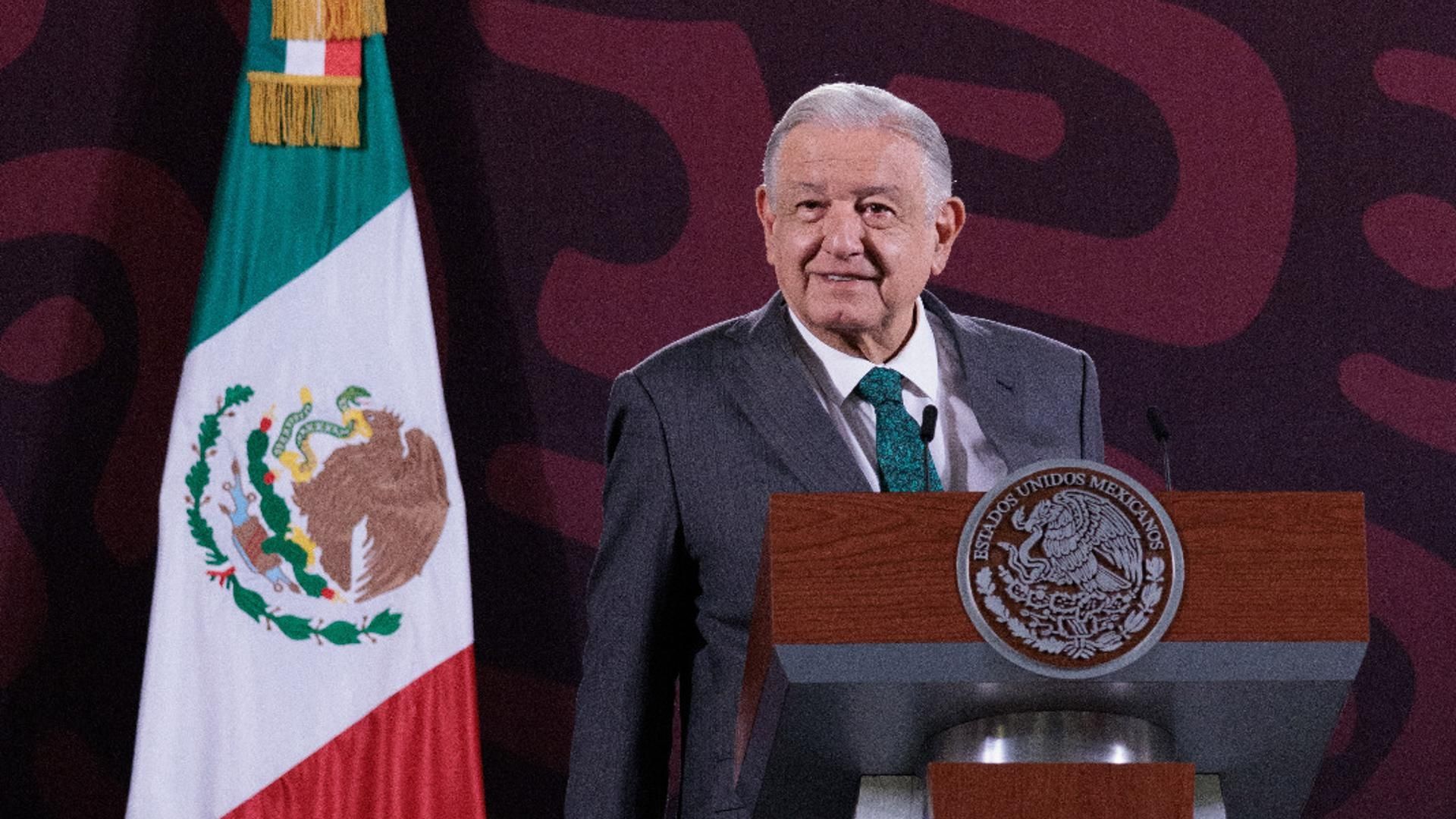 Andrés Manuel López Obrador, presidente de México, en la conferencia mañanera del 16 de agosto de 2024