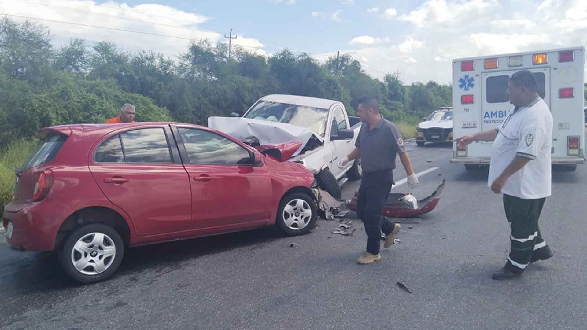 Choque Frontal en Carretera Matamoros Ciudad Victoria Deja Dos Fallecidos