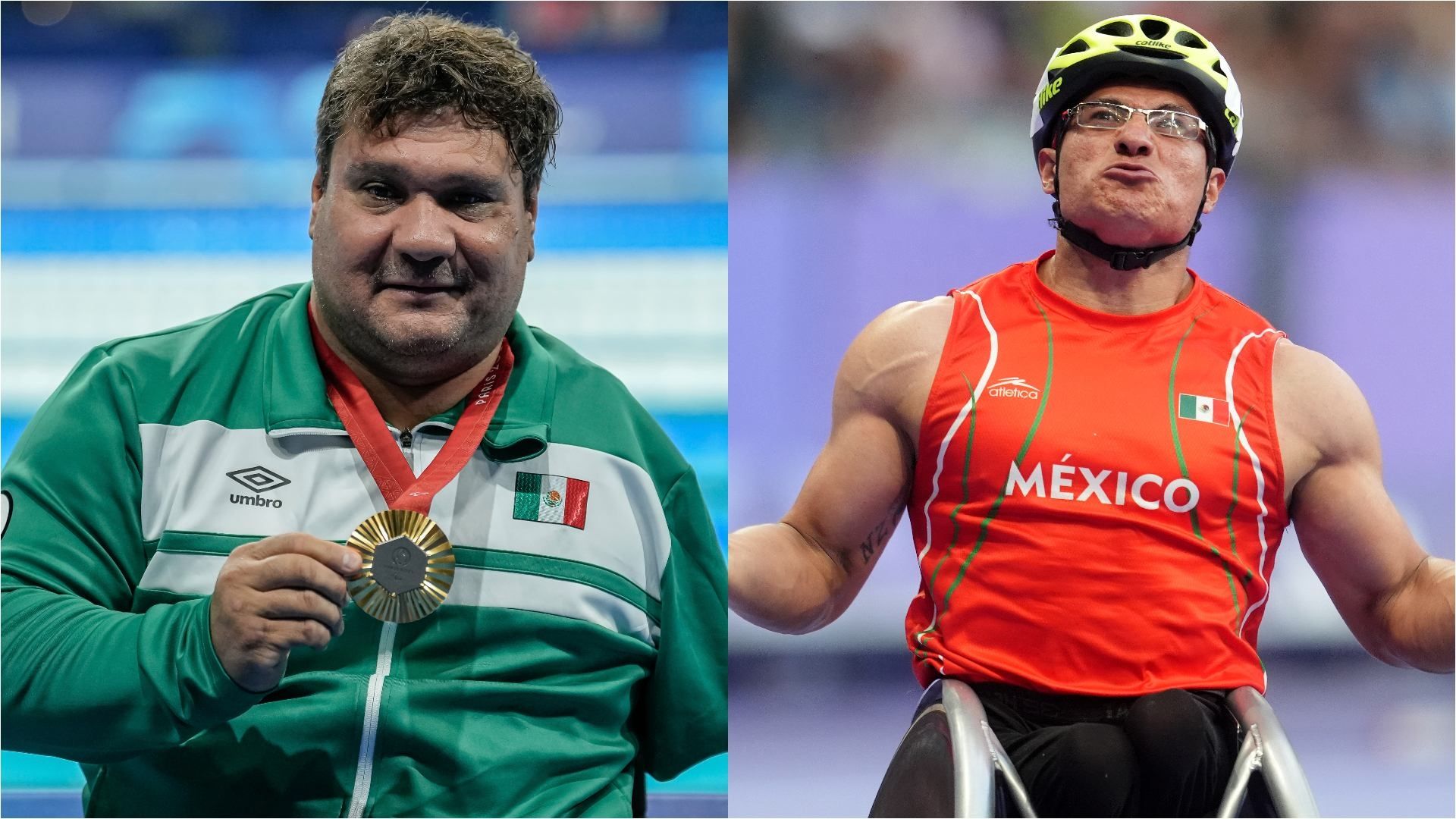 Castorena y Cervantes dieron a México las medallas de oro dos y tres en los Paralímpicos de París. Foto AP