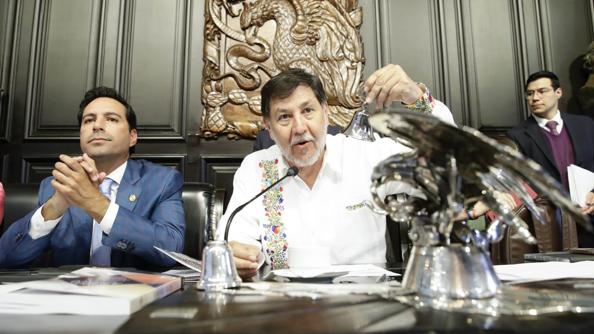 Gerardo Fernández Noroña, presidente de la Mesa Directiva del Senado, 5 de septiembre de 2024. Foto: Senado de República