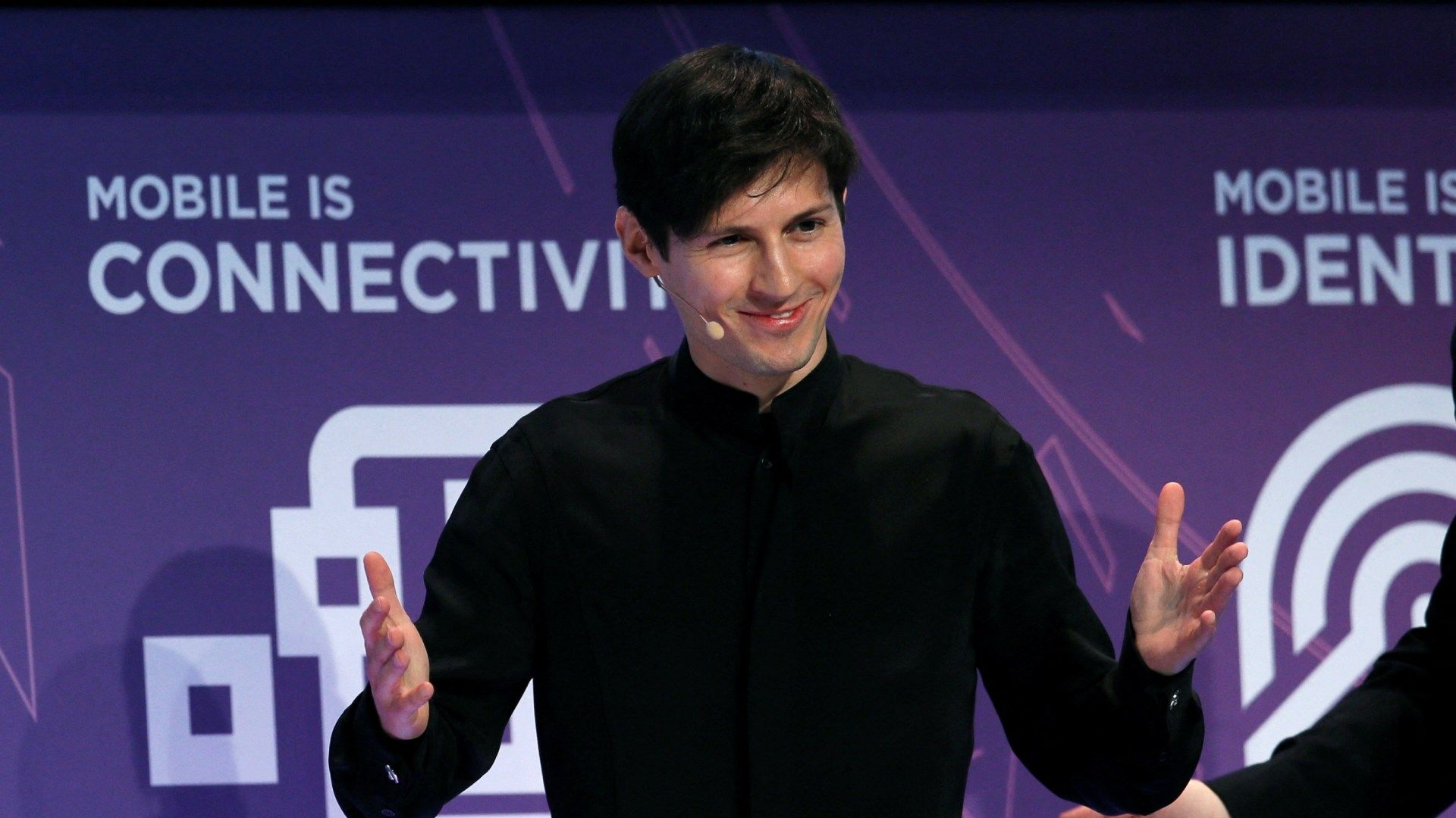 Pavel Durov, fundador de Telegram, durante congreso en Barcelona el 23 de febrero de 2016. 