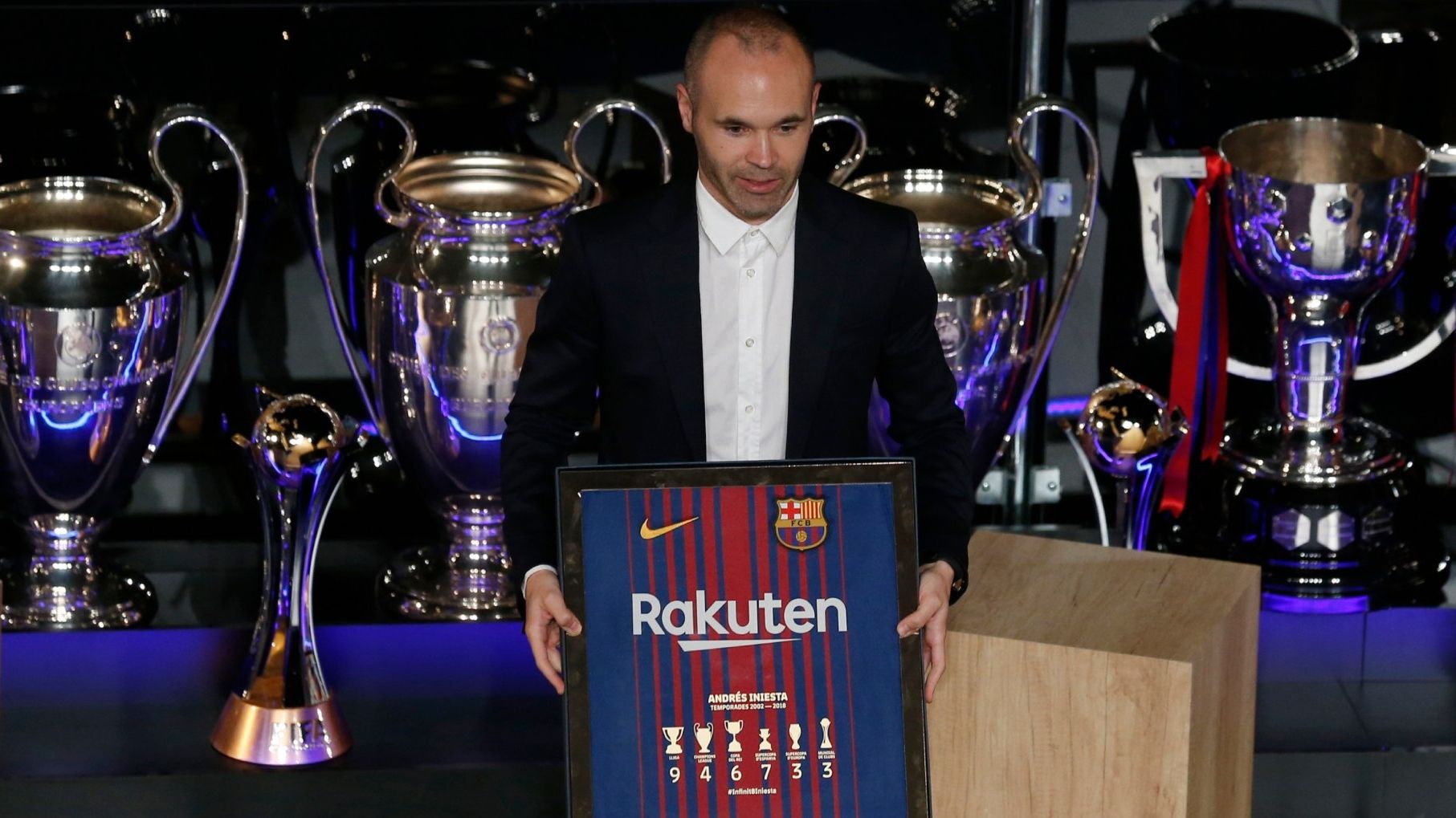 Iniesta lo ganó todo con el FC Barcelona. Foto AP